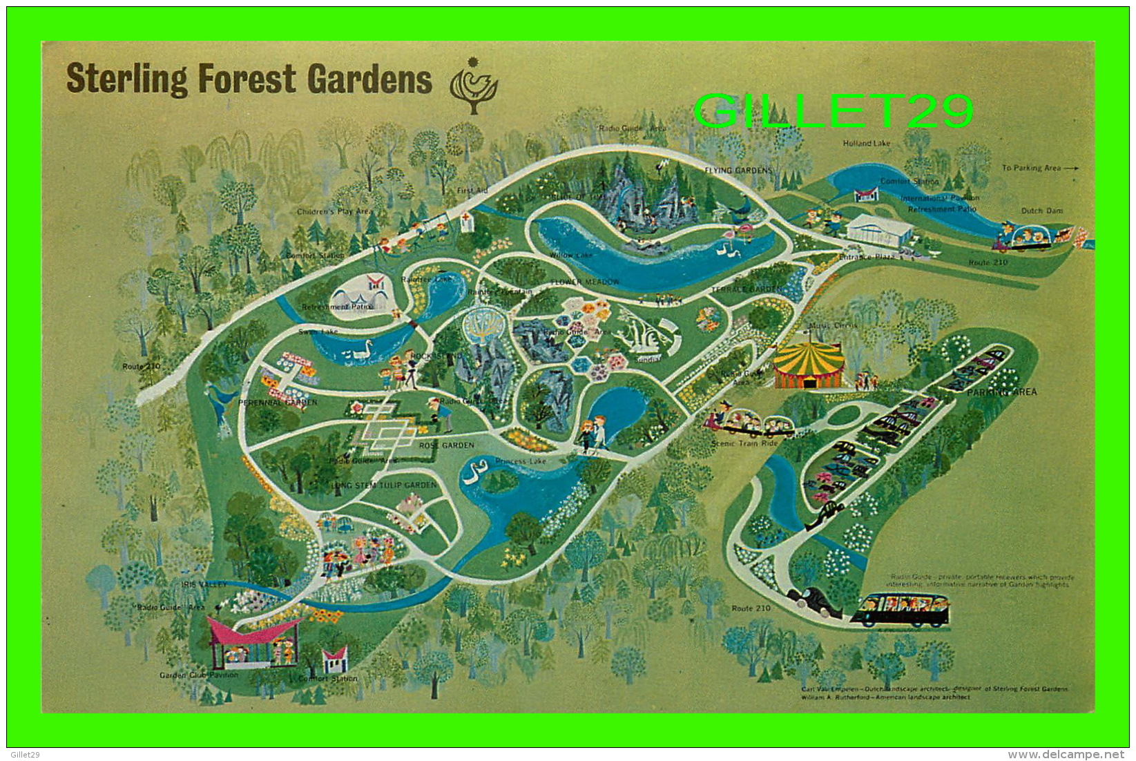 CARTES GÉOGRAPHIQUES - MAP - STERLING FOREST GARDENS, STERLING FOREST, NY - DEXTER COLOR - - Maps