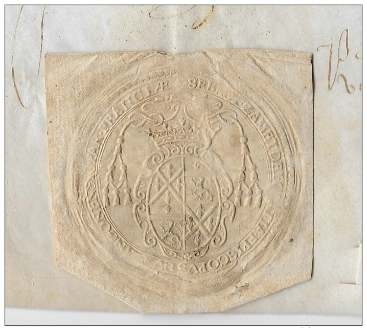 DIJON 1642: Parchemin En Latin, Chapelle St-Baptiste Et Ste -Marguerite En L'église Collégiale - Manuscrits