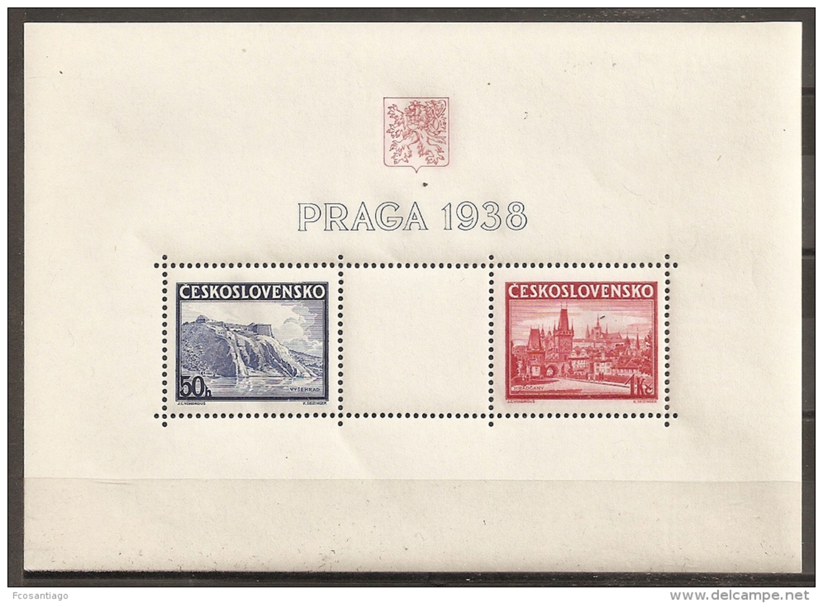 CHECOSLOVAQUIA 1938 - Yvert #H6 - MNH * (small Adherence On Gum Side) - Nuovi