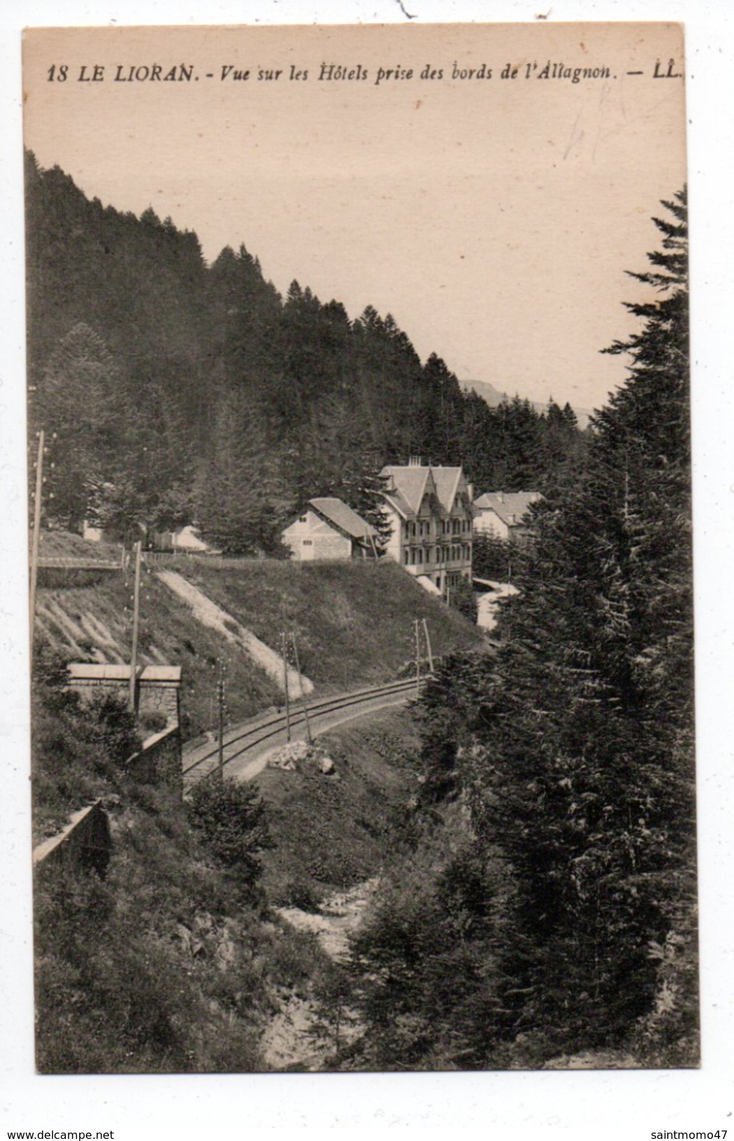 15 - LE LIORAN . Vue Sur Les Hôtels Près Des Bords De L'Allagnon  - Réf. N°1070 - - Autres & Non Classés