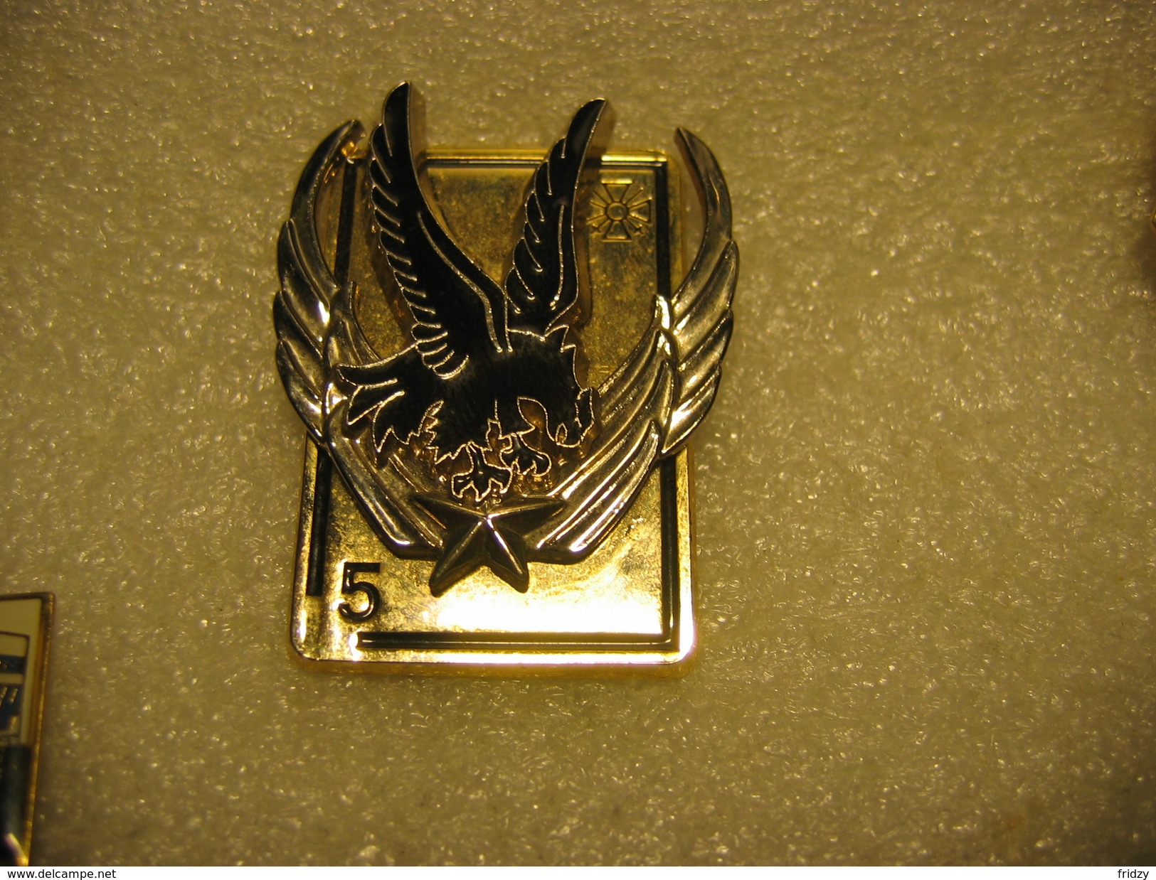 Pin's Du 5eme Régiment D'Helicopteres De Combat. Pin's Double Moule Et Double Attaches (1 Attache Cassée). Référence G28 - Army