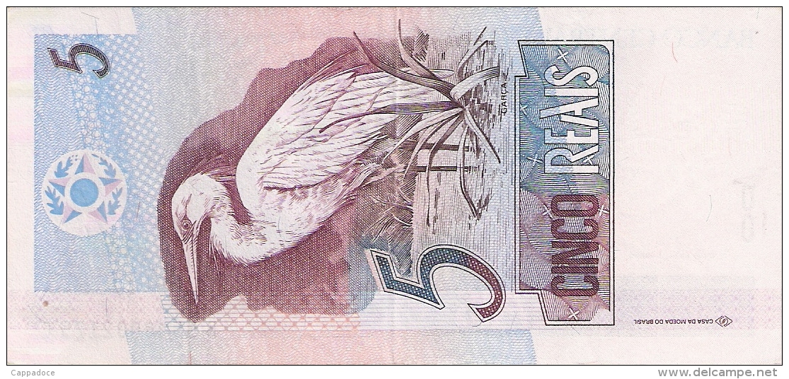 BRESIL   5 Reais   ND (1997-).   Sign.41  P. 244Ag   SUP - Brasile