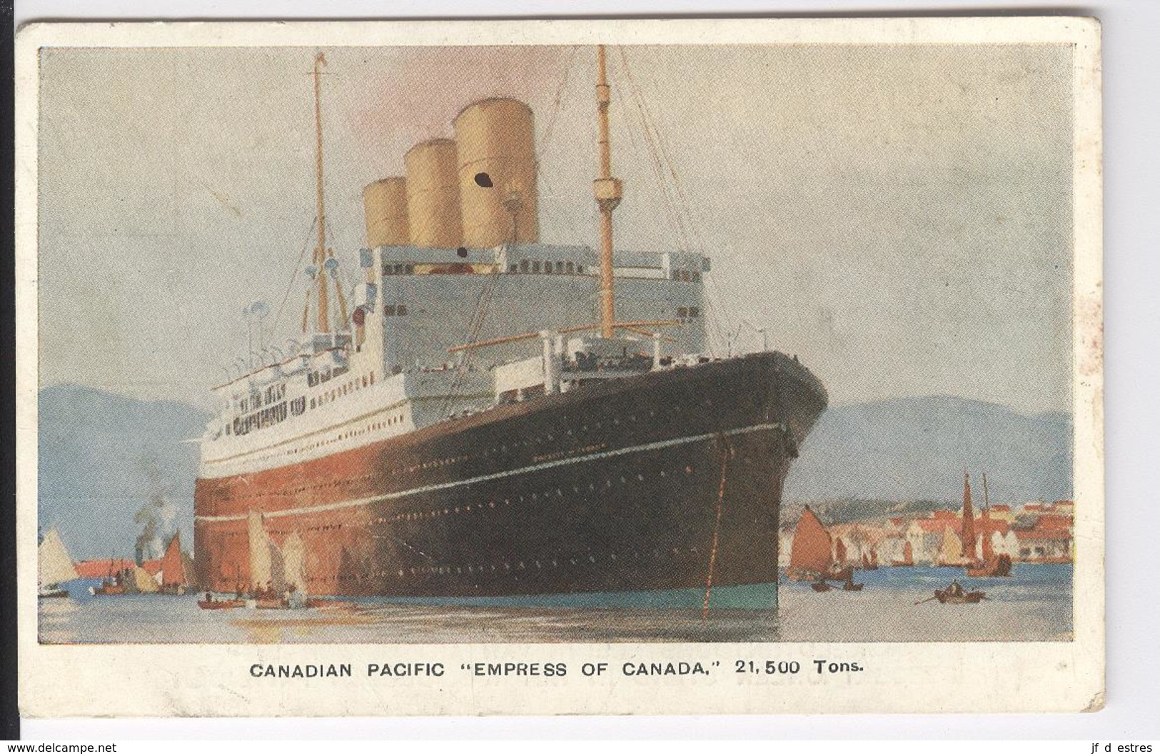 CP Canadian Pacific "Empress Of Canada" Wereld Tentoonstelling Van Antwerpen 1930 - Non Classés