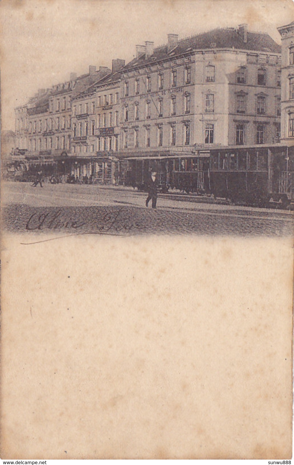 Namur - Place De La Gare (grand Hôtel De Flandre, Tram Tramway, 1902) - Namur