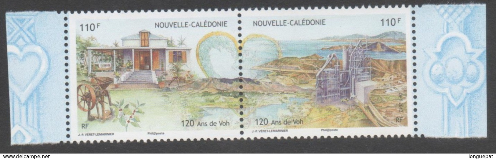 Nelle CALEDONIE - Ville De VOH : 120 Ans De La Ville - Maison, Usine Et Paysage - Nickel - - Unused Stamps