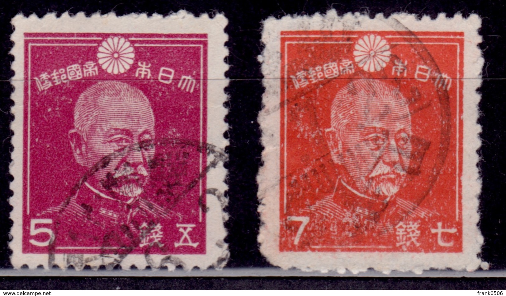 Japan, 1942-44, Admiral Heihachiro, Scott# 331 & 333, Used - Used Stamps