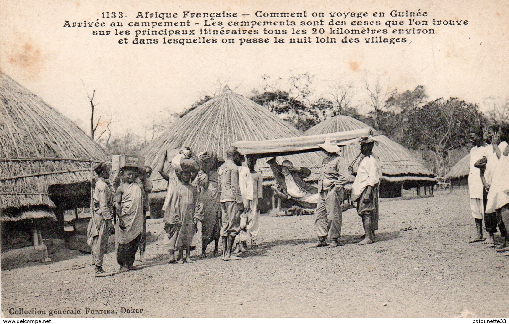 AFRIQUE FRANCAISE COMMENT ON VOYAGE EN GUINEE ARRIVEE AU CAMPEMENT - Guinea Francesa