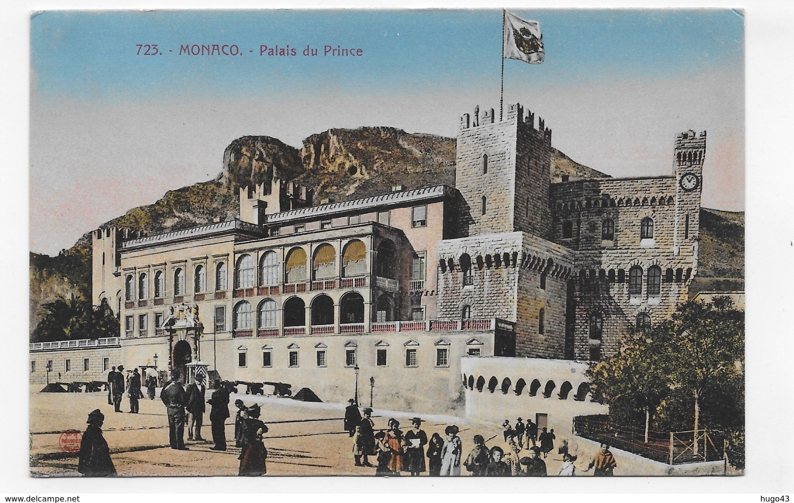 MONACO - N° 723 - PALAIS DU PRINCE AVEC PERSONNAGES - CPA NON VOYAGEE - Fürstenpalast