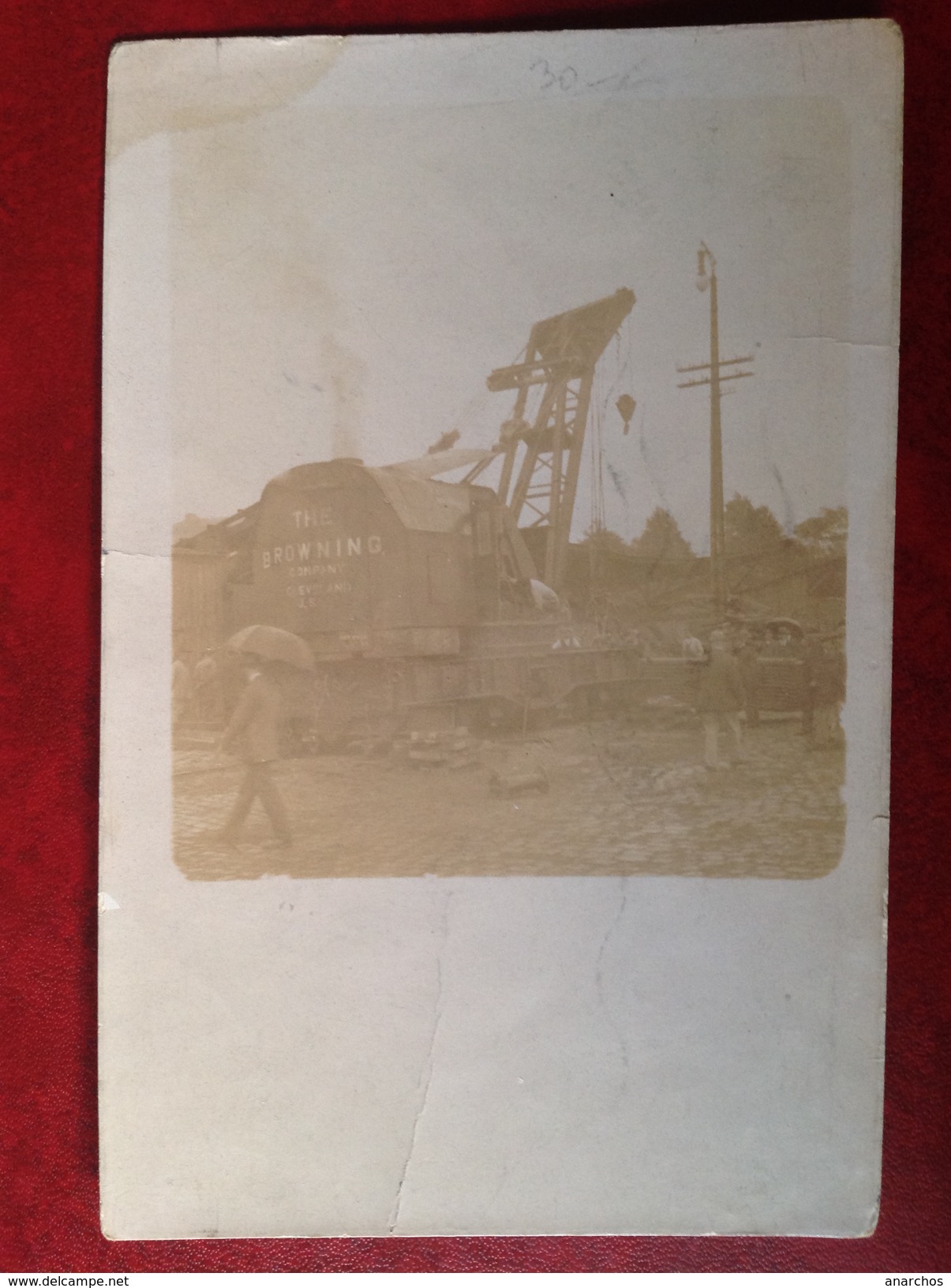 OH CLEVELAND US The Browning Company (carte Photo D'une Grue Sur Rail) - Cleveland