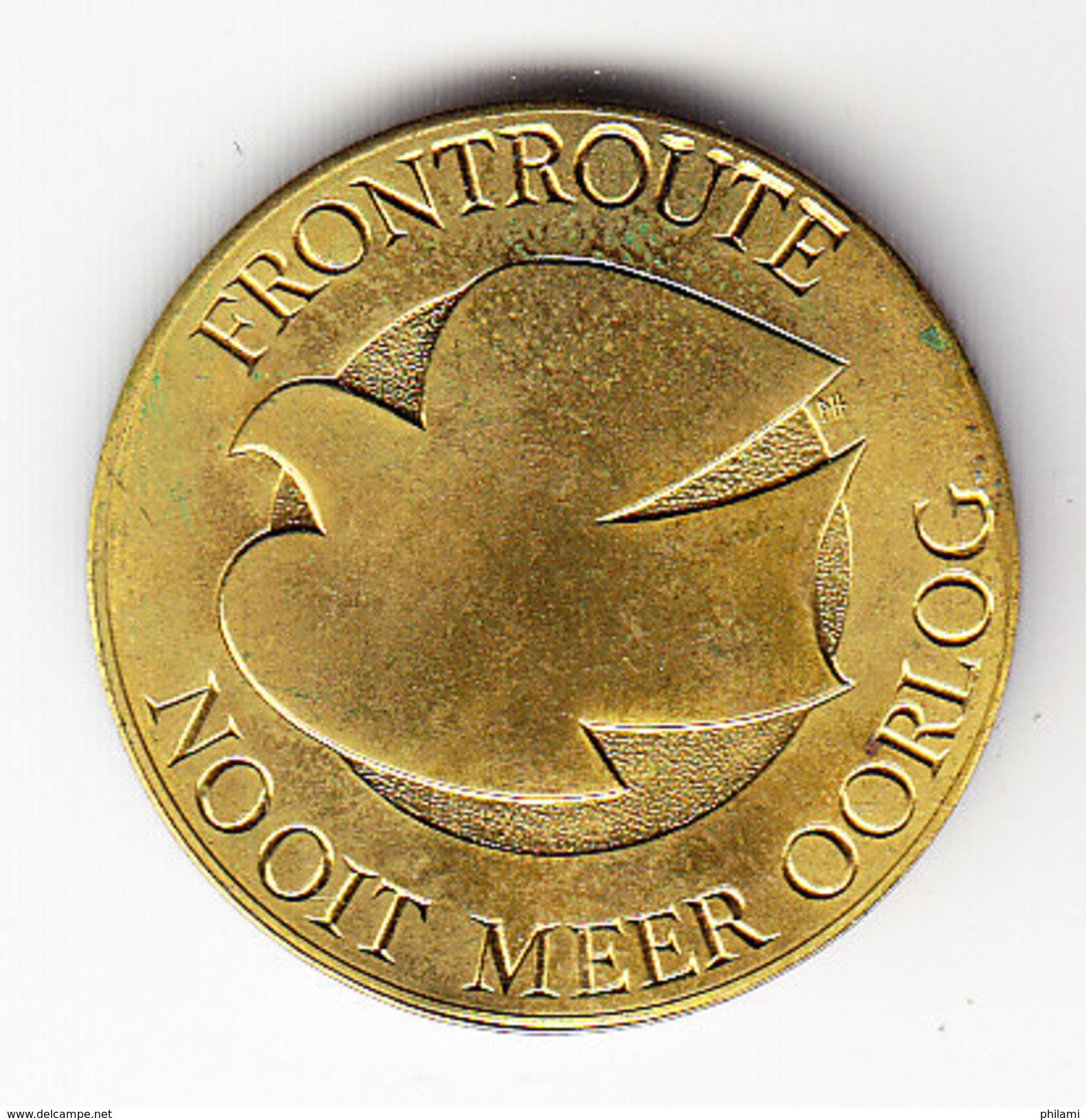 MEDAILLE, FRONTROUTE NOOIT MEER OORLOG, NEUWPOORT, DIKSMUIDE, IEPER. (MN24) - Altri & Non Classificati