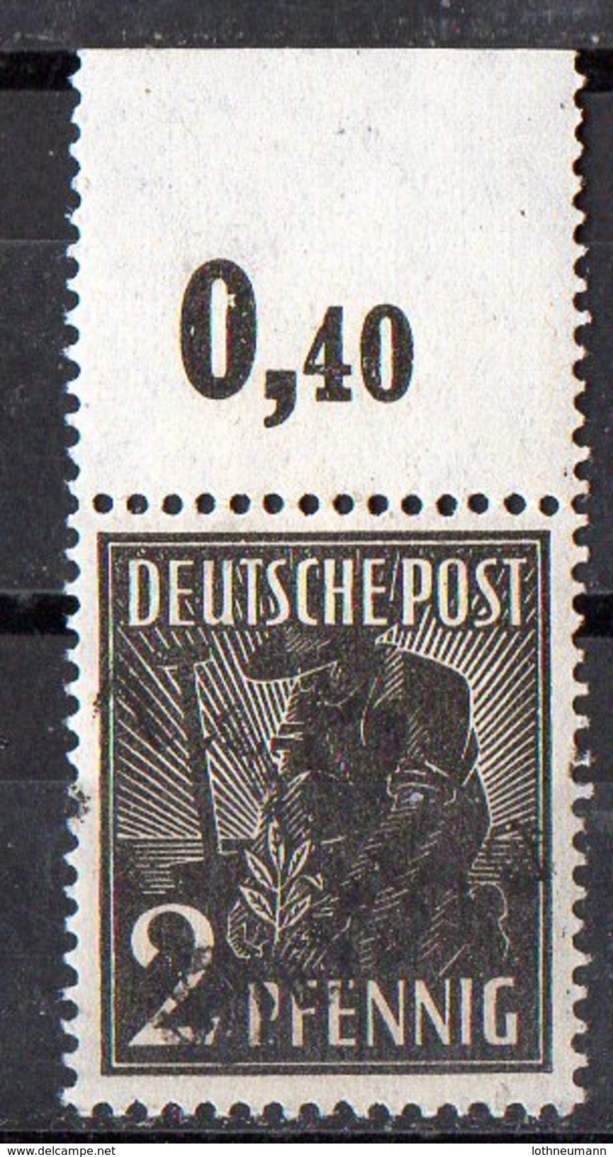 SBZ 1948: OR-Sück (Pl.dr.) Der 2pf Mit Bez.-Aufdr. "16 Gotha 1" Postfr., BPP-geprüft; Michel-Nr. 166 III     ** - Sonstige & Ohne Zuordnung