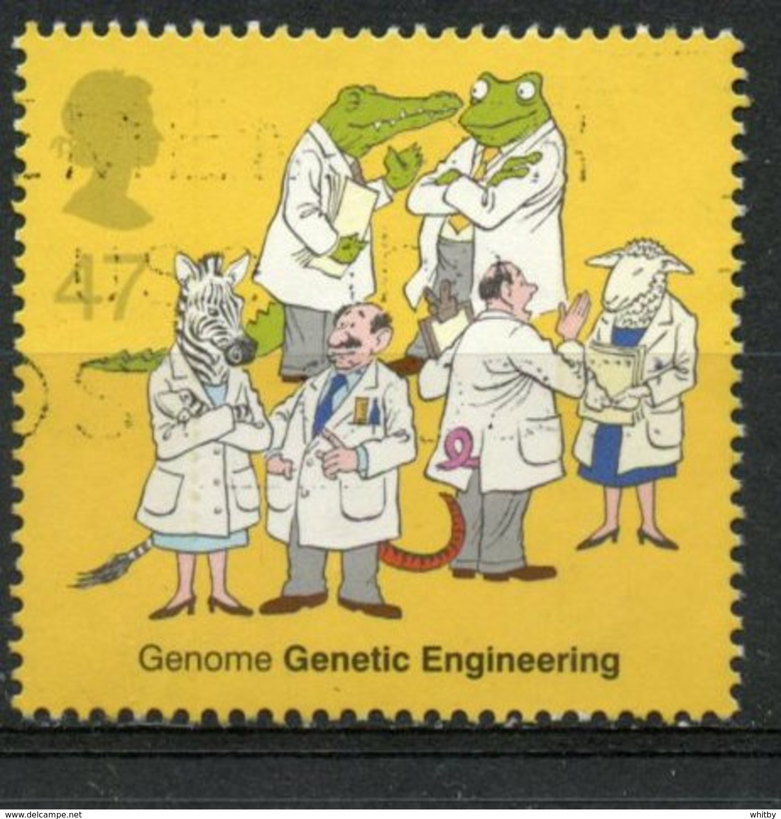 Great Britain 2003 47p Scientists With Animals Issue #2106 - Used Stamps