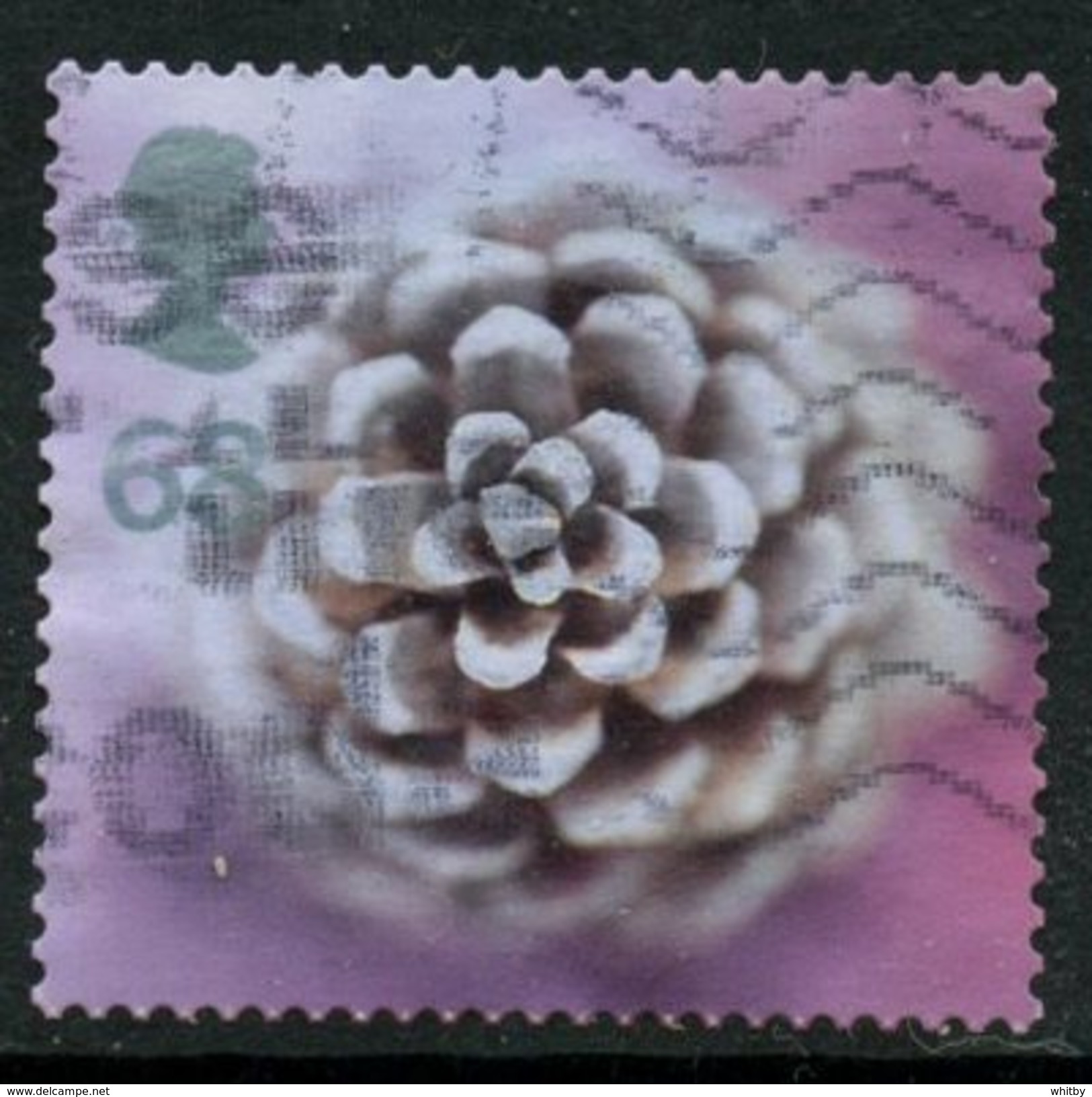 Great Britain 2002 68p Pine Cone Issue #2085 - Used Stamps