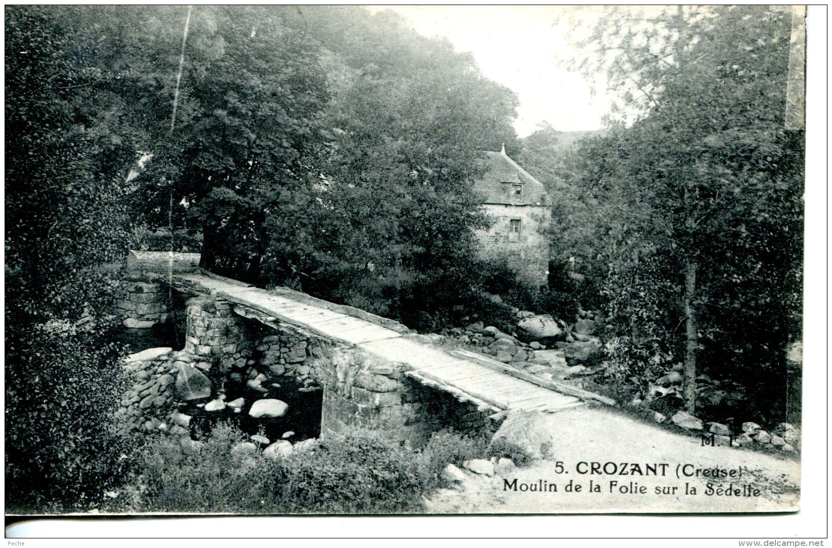 N°53130 -cpa Crozant -moulin De La Folie Sur La Sédelle- - Water Mills