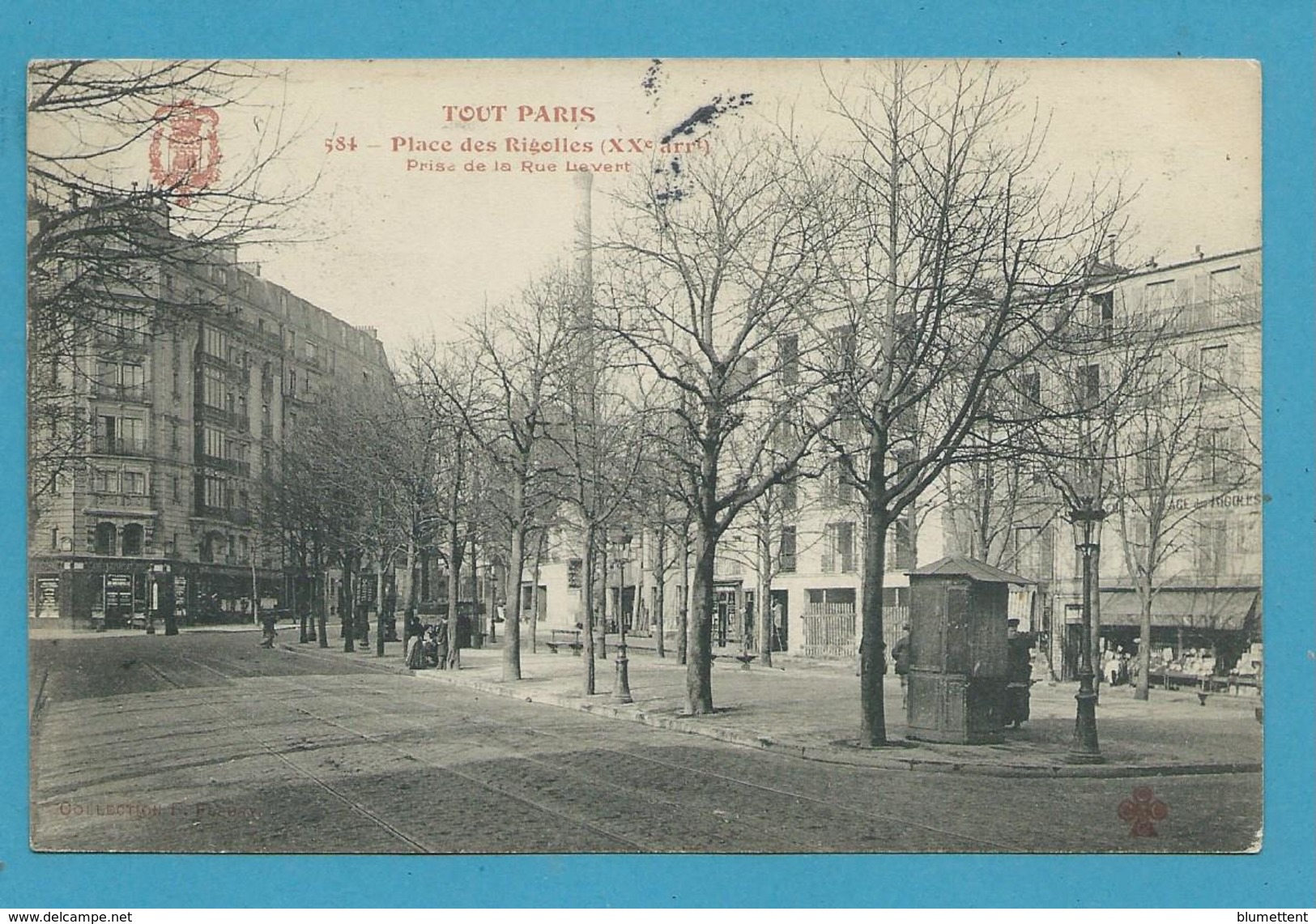 CPA 584 TOUT PARIS Edition FLEURY - Place Des Rigolles (XXème Arrt) - Arrondissement: 20