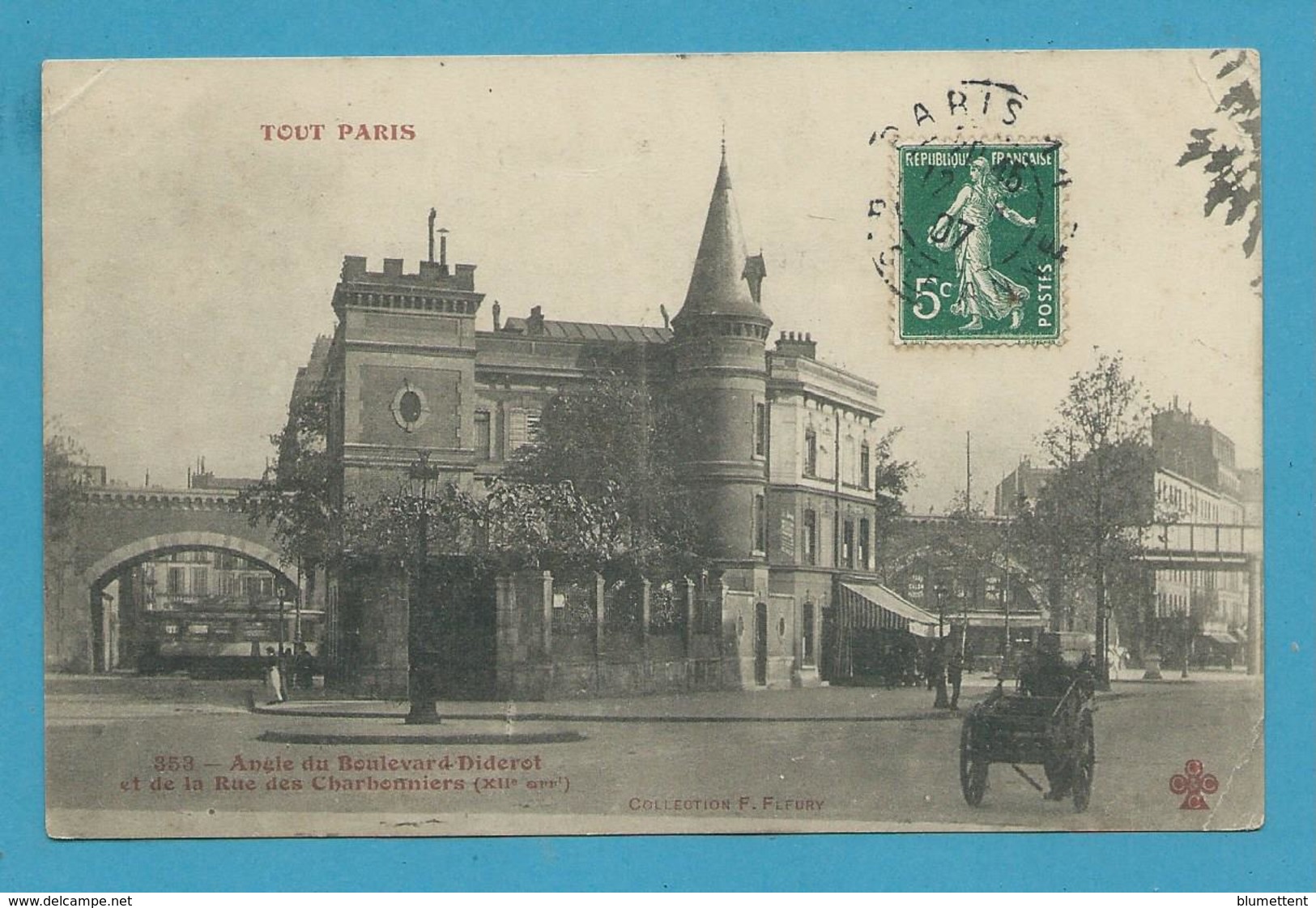 CPA 353 TOUT PARIS - Angle Du Bld Diderot Et Rue Des Charbonniers (XIIème Arrt) Ed.FLEURY - Paris (12)