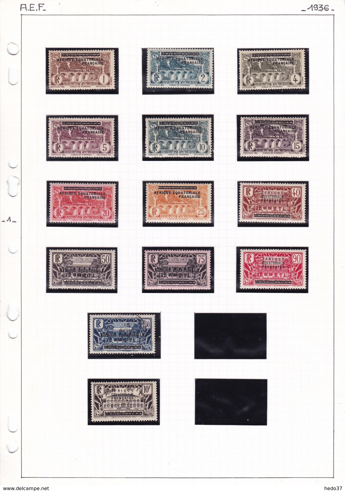 A.E.F - Collection Vendue Page Par Page - Timbres Neufs */** / Oblitérés - B/TB - Nuevos