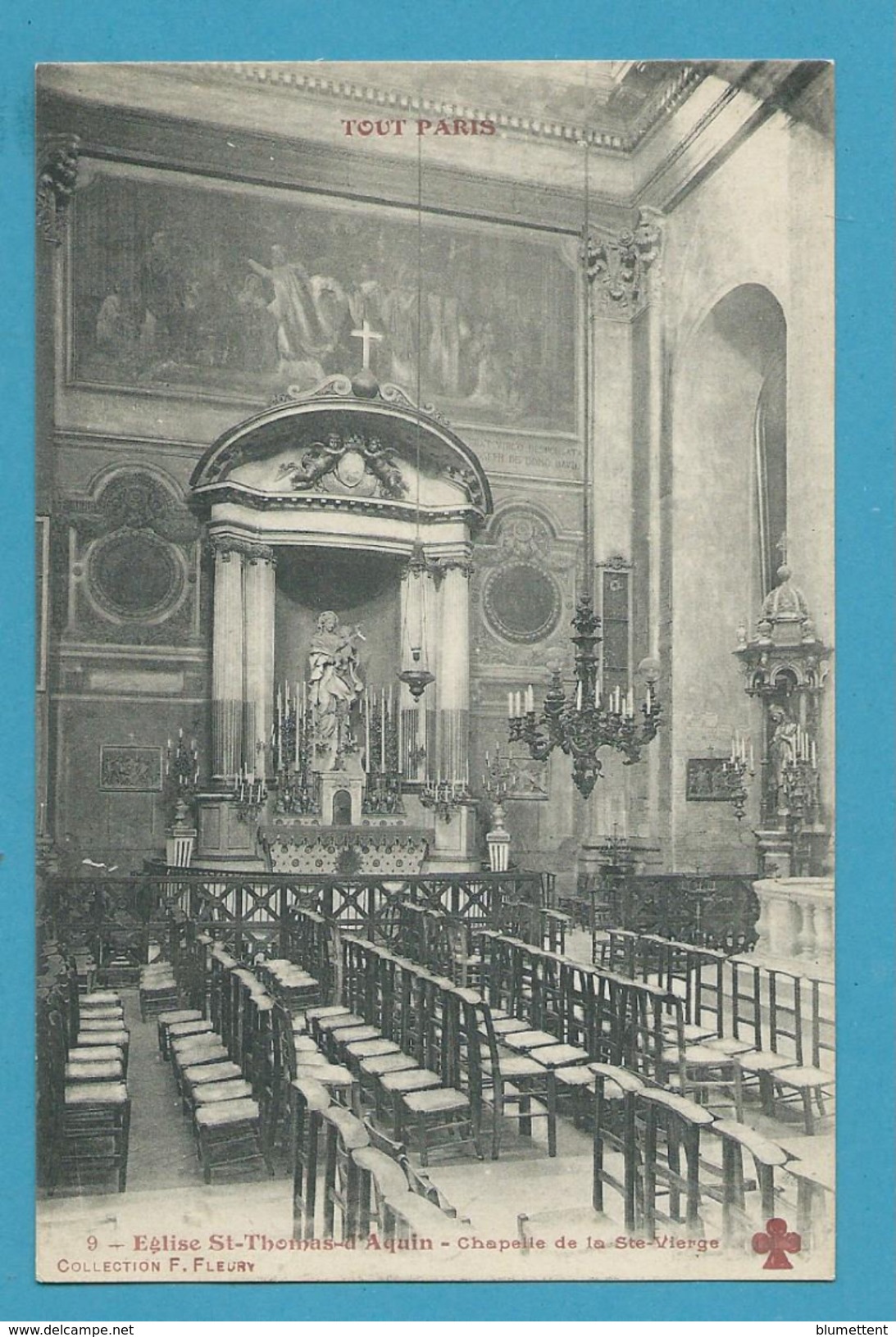 CPA 9 TOUT PARIS - Eglise St-Thomas-d'Aquin  Ed.FLEURY - Chiese