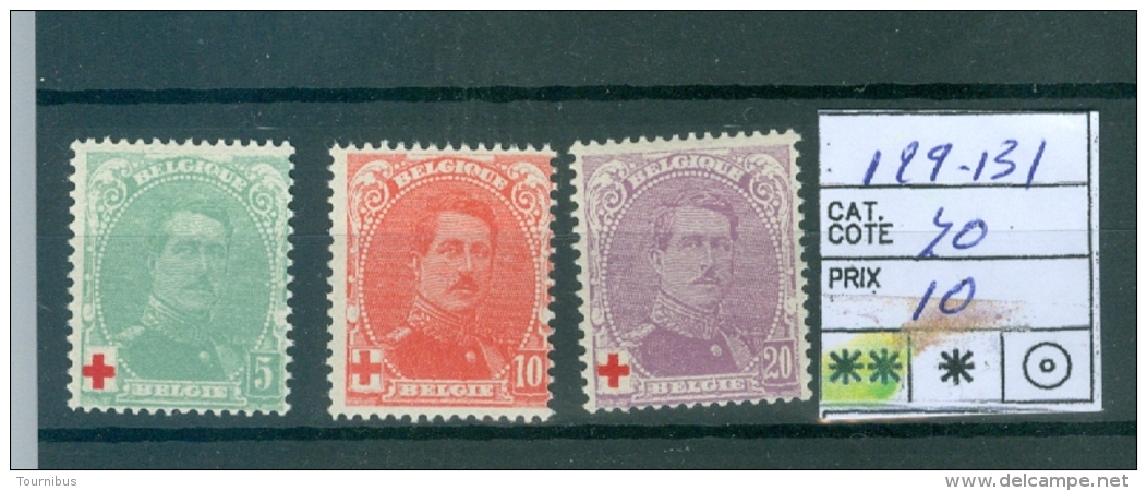 129-131   XX - 1918 Cruz Roja