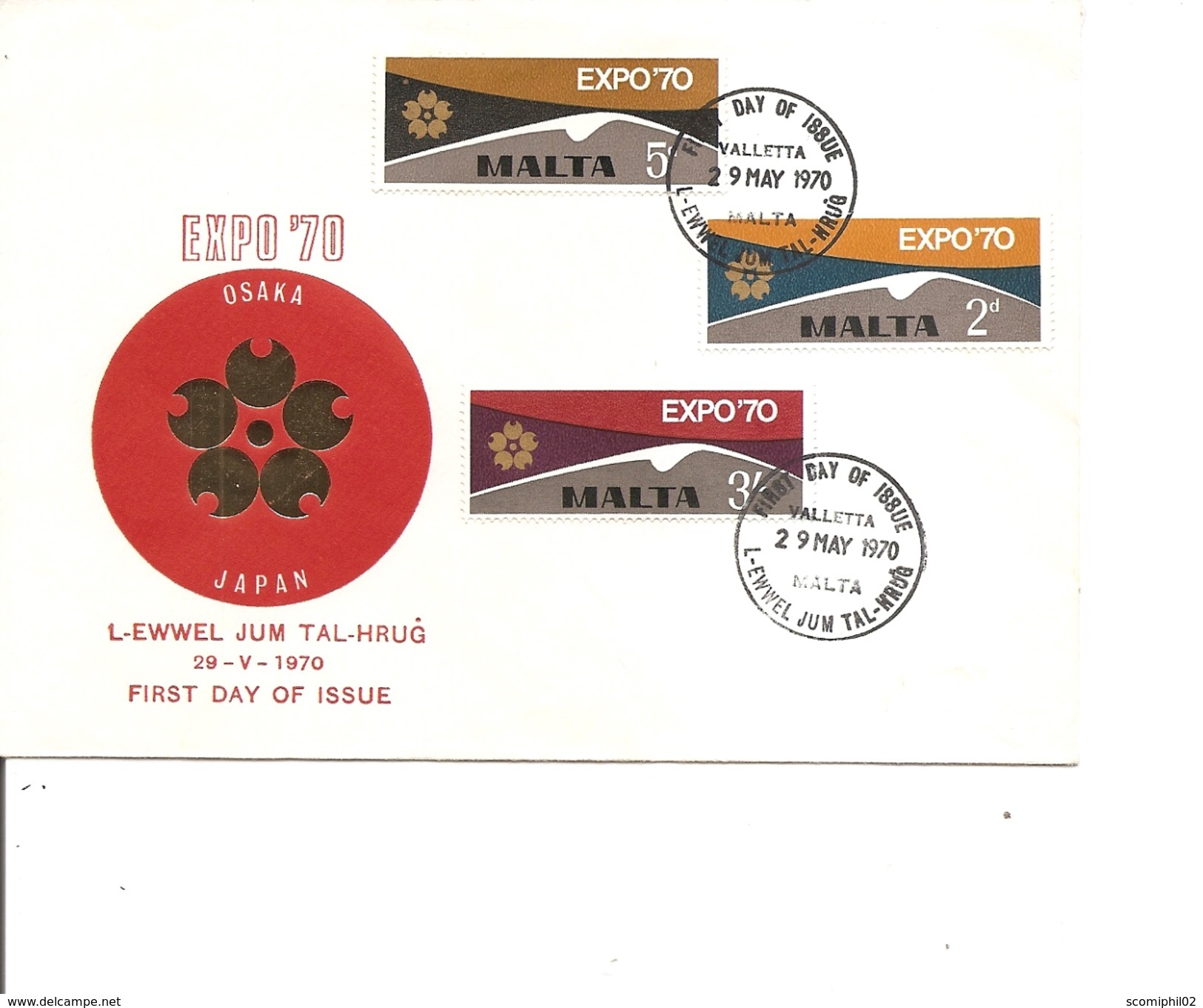 Exposition De Osaka -1970( FDC De Malte à Voir) - 1970 – Osaka (Japon)