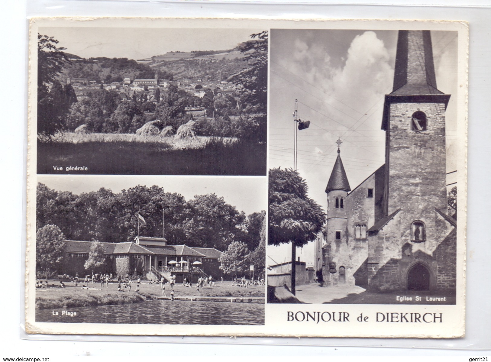 L 9200 DIEKIRCH, Strandbad, Kirche, Panorama, 1964 - Diekirch