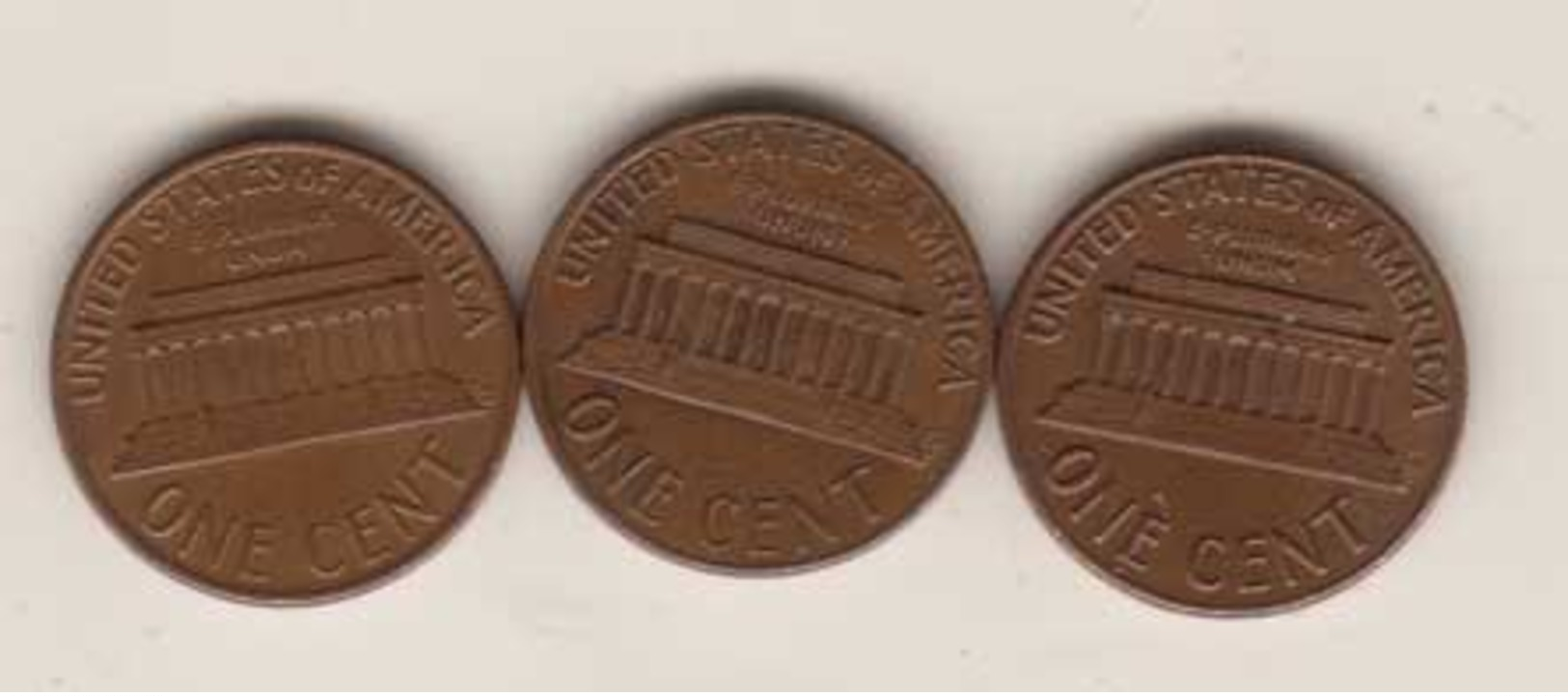 Vereinigte Staaten , 1 Cent , 1971 , 1973 , 1974 ( G.Schön 202 / 1 ) - 1959-…: Lincoln, Memorial Reverse