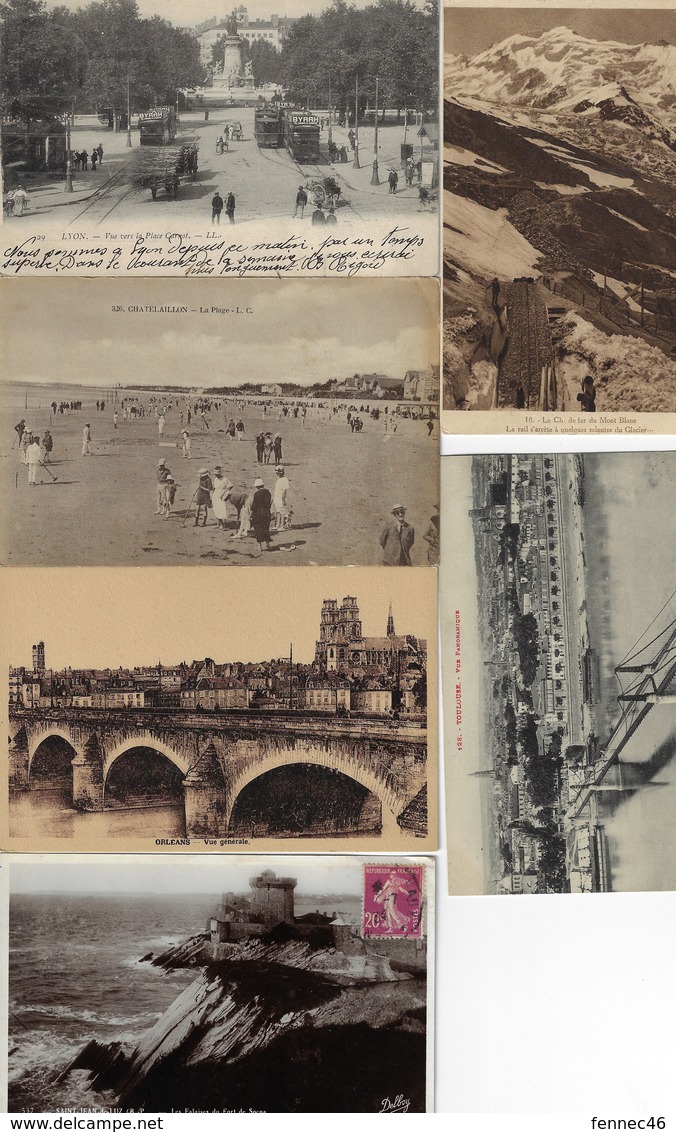 Lot De 500 CPA-CPSM  Petits Formats (France En Majorité) - Drouille Et Petites Cartes (lot En Vrac) - 500 Postcards Min.