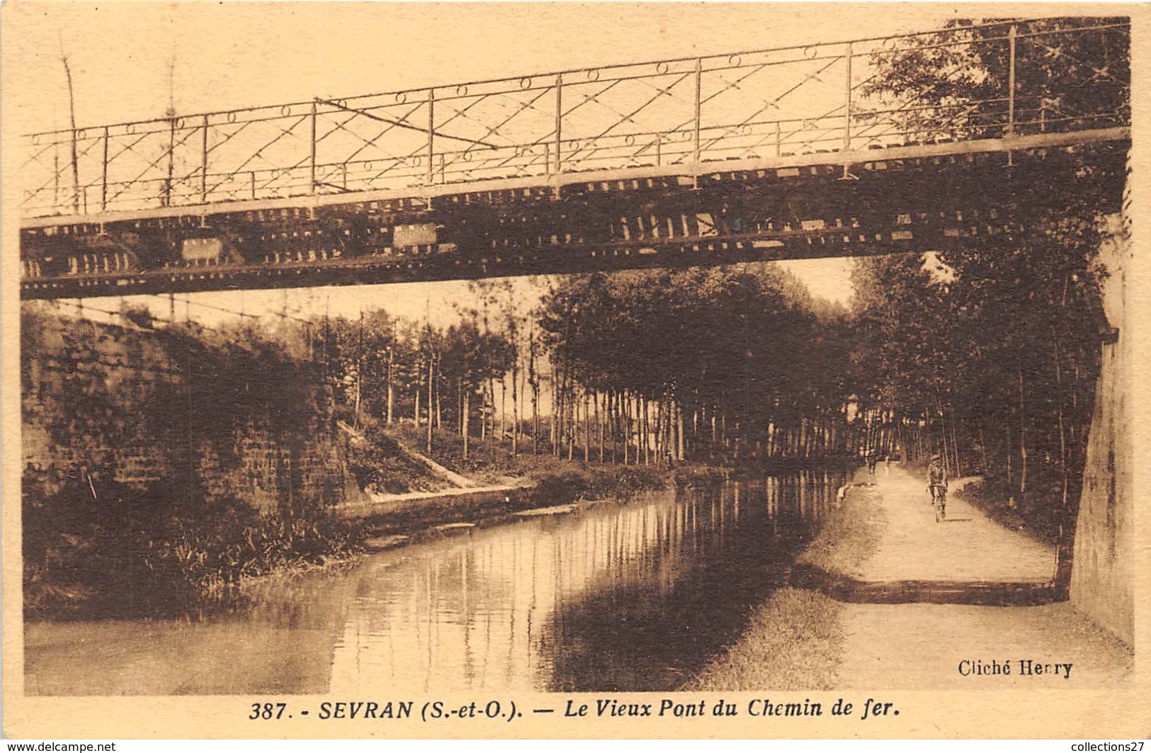 93-SEVRAN- LE VIEUX PONT DU CHEMIN DE FER - Sevran