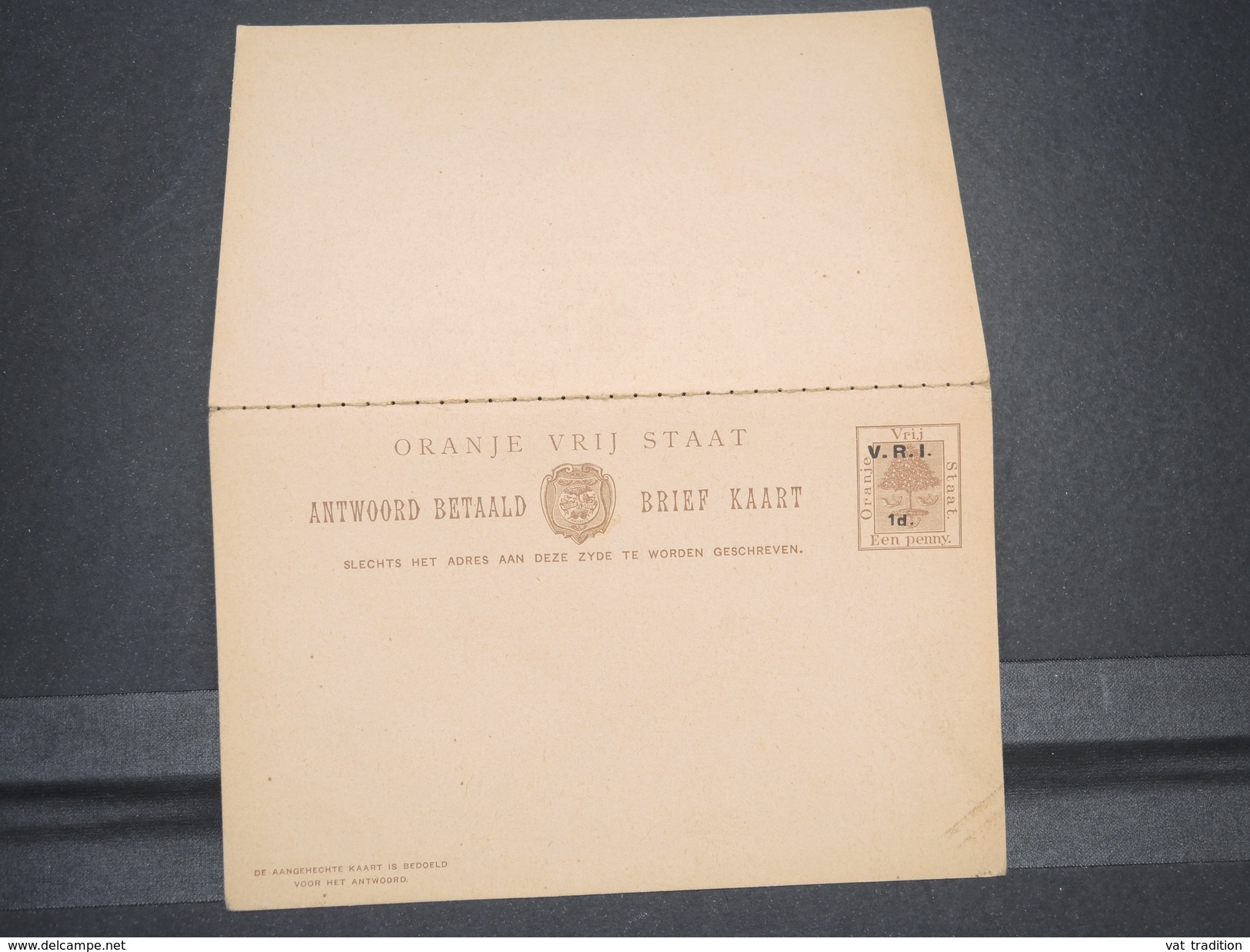 AFRIQUE DU SUD / ORANGE - Entier Postal + Réponse Surchargé , Non Voyagé - L 6749 - Estado Libre De Orange (1868-1909)