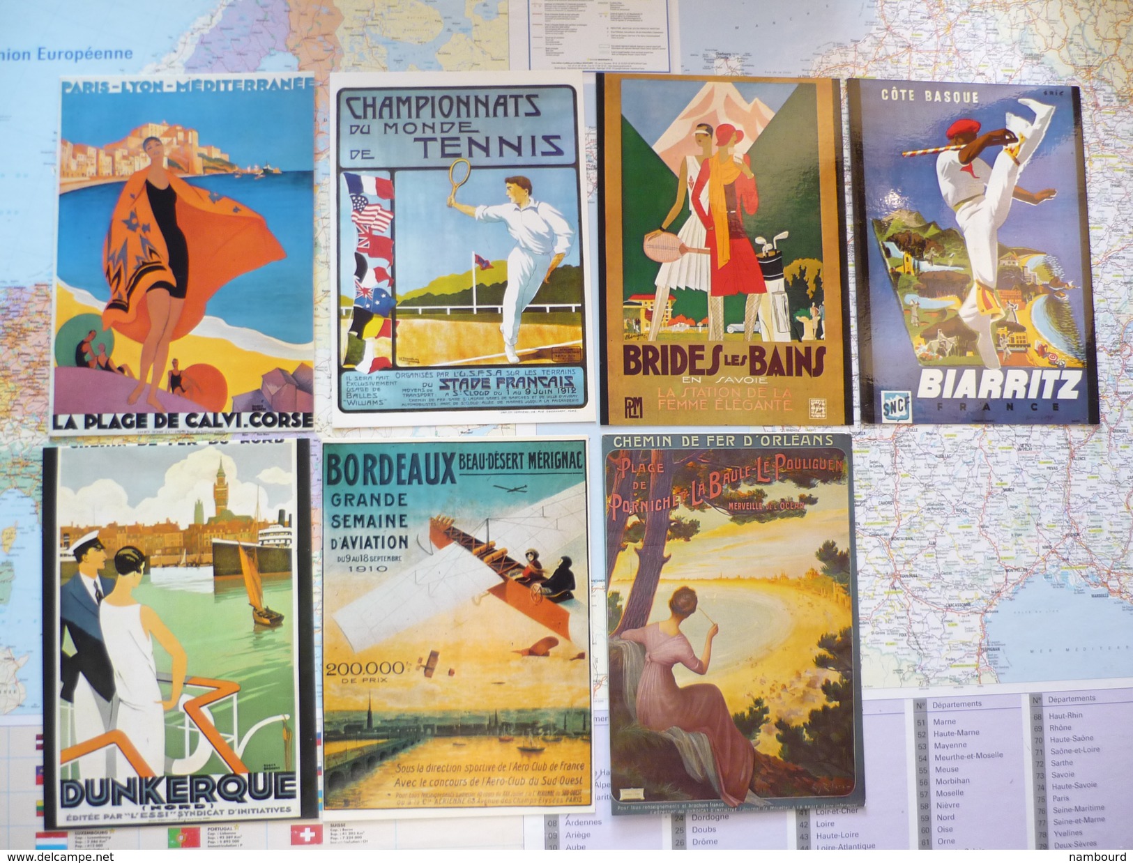 Affiches Tourisme 7 Cartes - Other & Unclassified