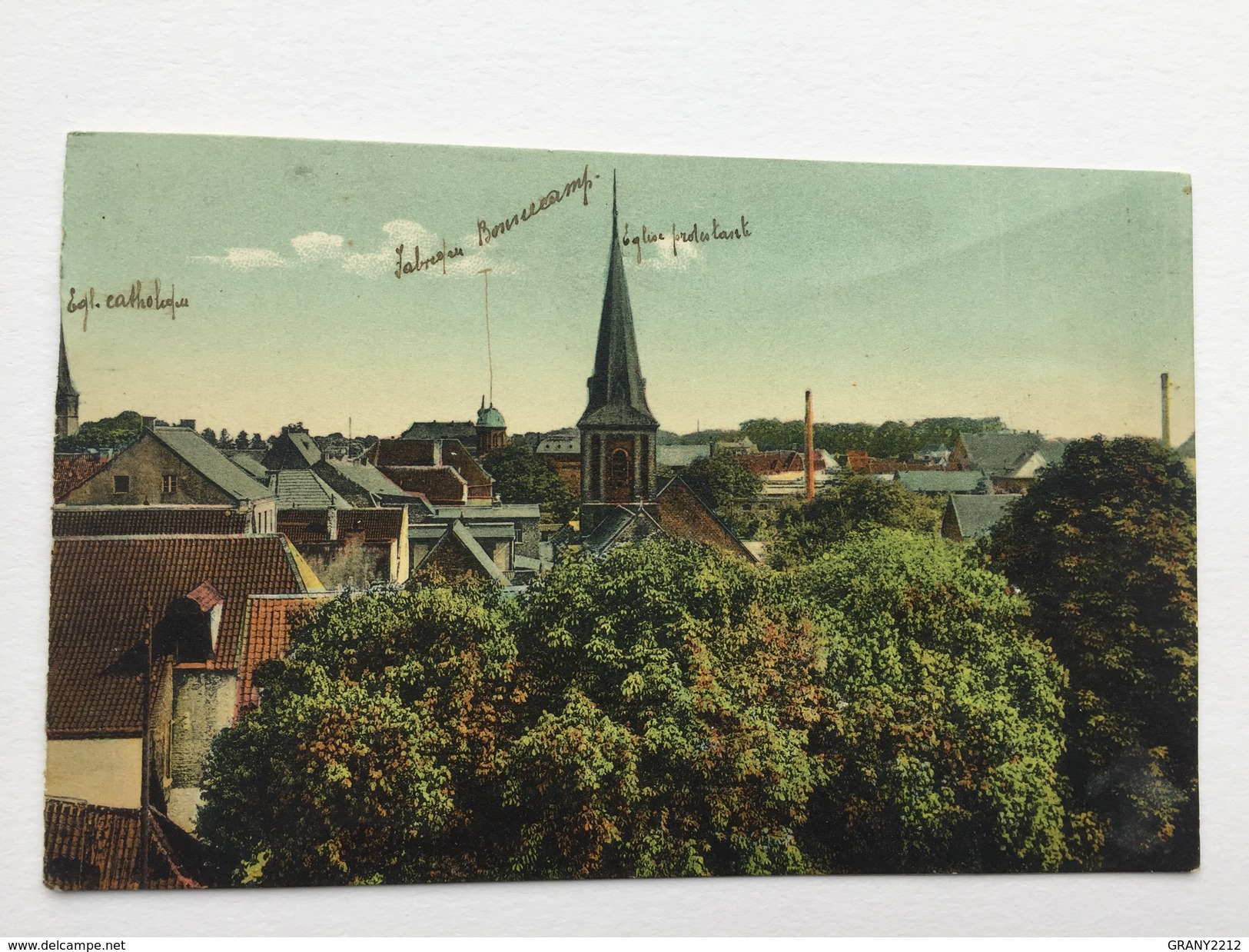 RHEINBERG  " Panorama , Hôtel Biener Double Colorisée Année 1919 (S M) - Duesseldorf