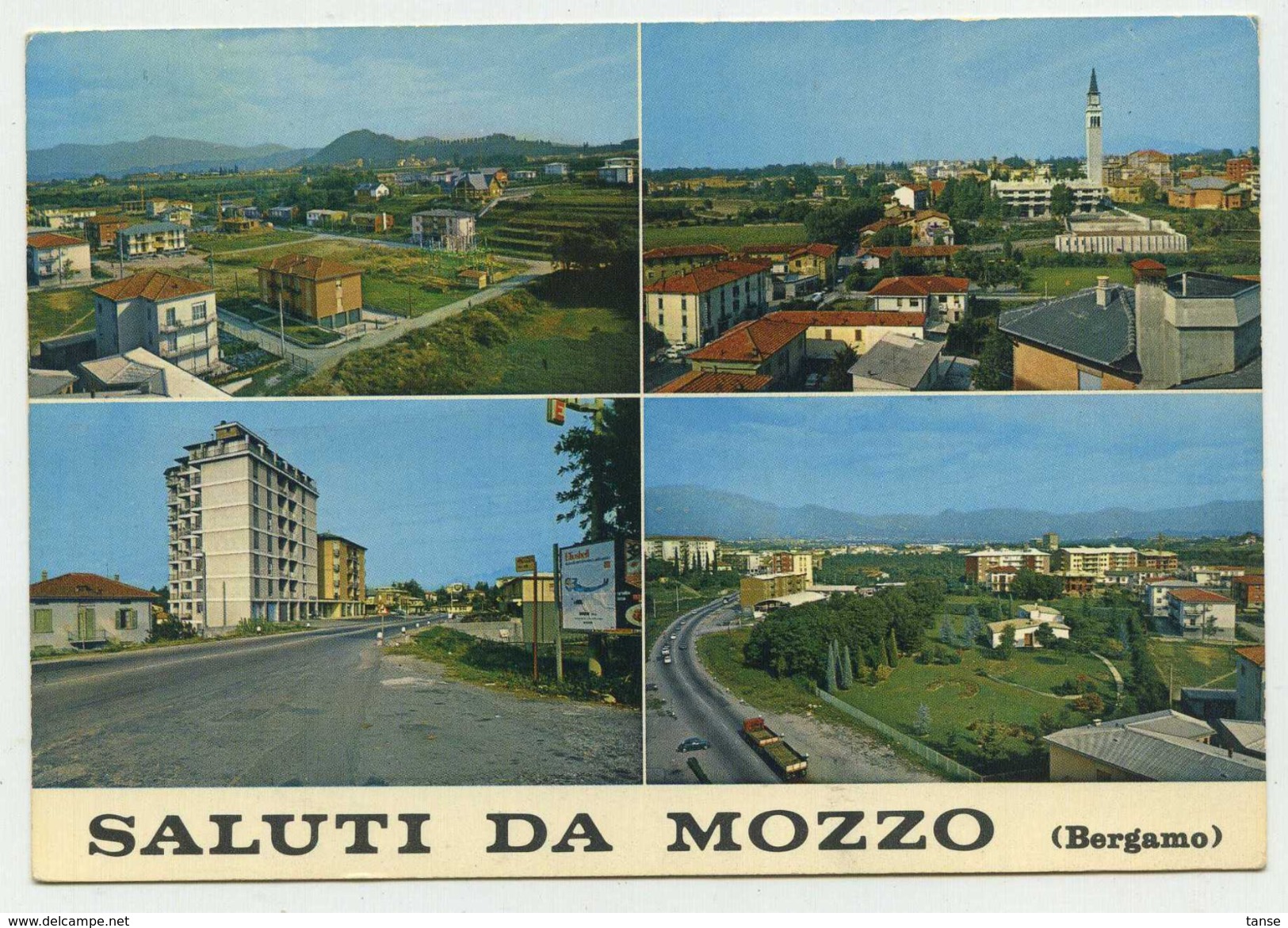 Saluti Da Mozzo (Bergamo) - Vedutine - Viaggiata 1972 (timbro Di Curno) - Bergamo
