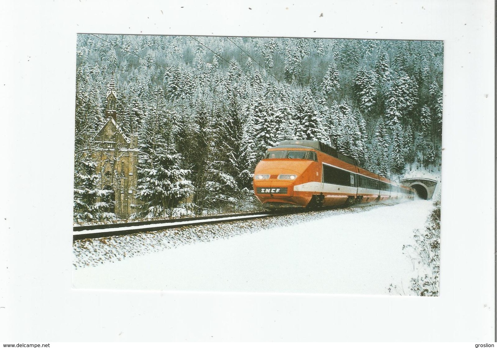 A LA SORTIE DU TUNNEL DE BOUVERANS (DOUBS) 538 DANS LA NEIGE TGV LAUSANNE -PARIS - Autres & Non Classés