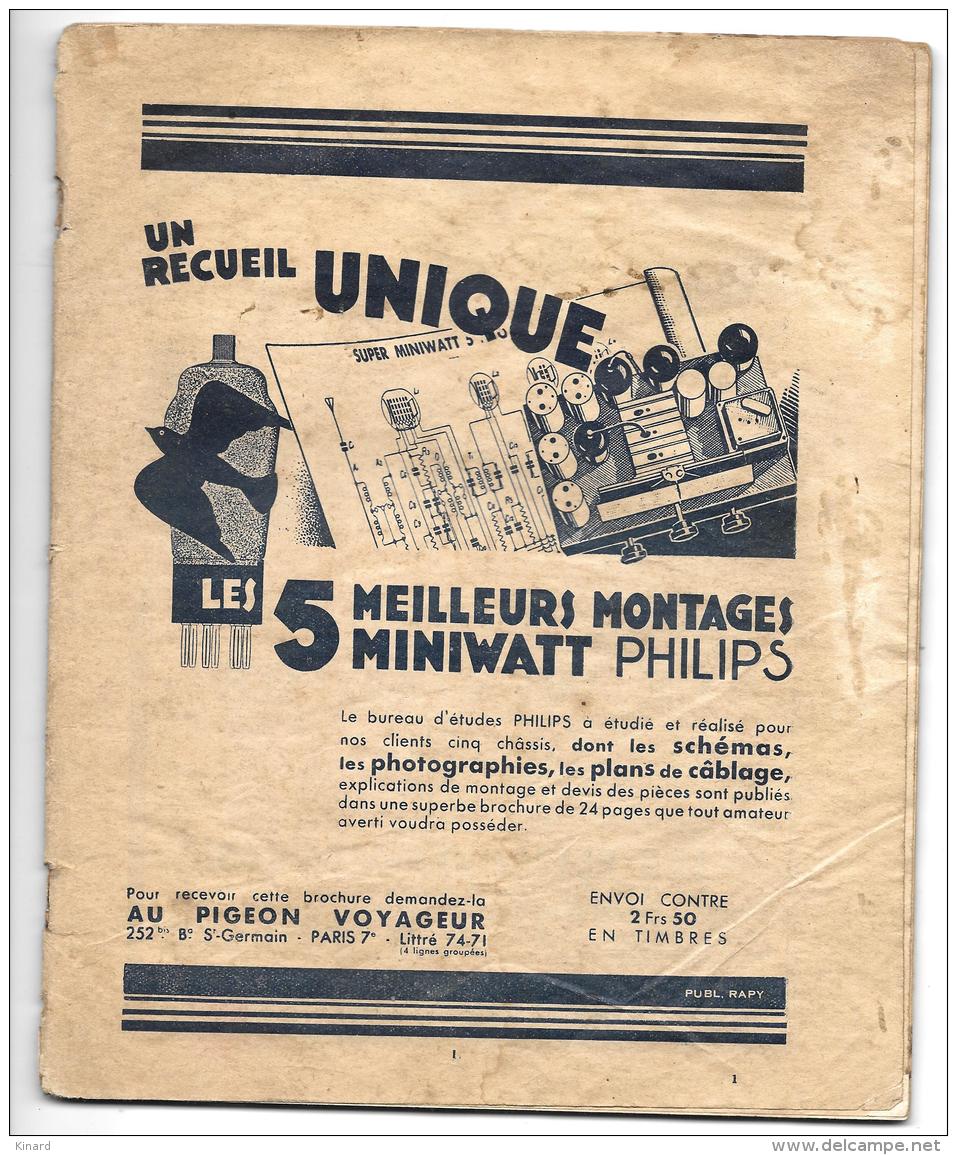 TOUTES LA RADIO ..NUMERO SPECIAL CONSACRE AU DEPANNAGE..1935..BE. VOIR LES SCANS - Littérature & Schémas