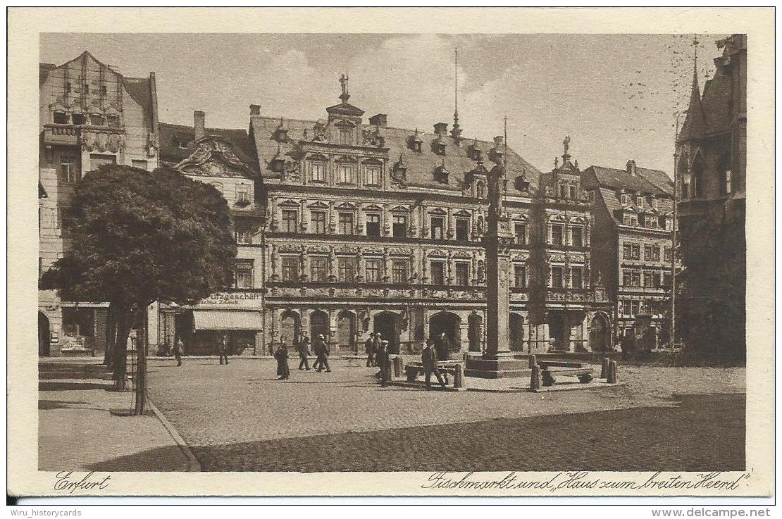 AK 0653  Erfurt - Fischmarkt / Haus Zum Breiten Heerd - Verlag Hansmann Um 1920-30 - Erfurt