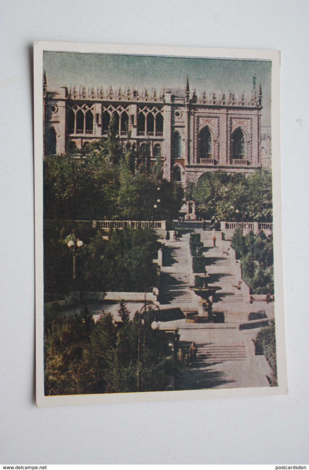 AZERBAIJAN  - Old Postcard - BAKU. Science Academy Building - 1954 - Azerbaigian
