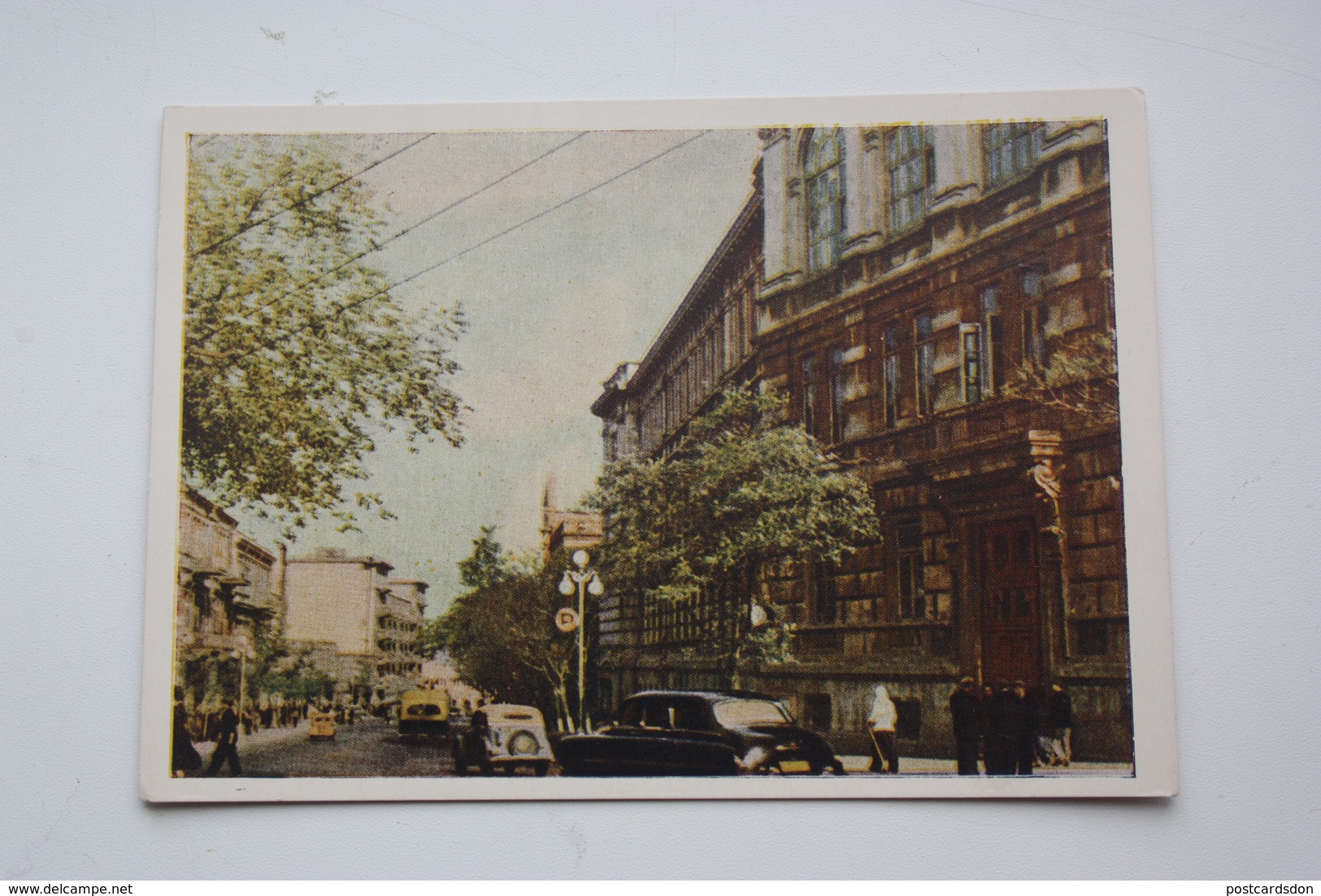 AZERBAIJAN  - Old Postcard - BAKU. Kirov University. Stalin Style - 1954 - Azerbeidzjan