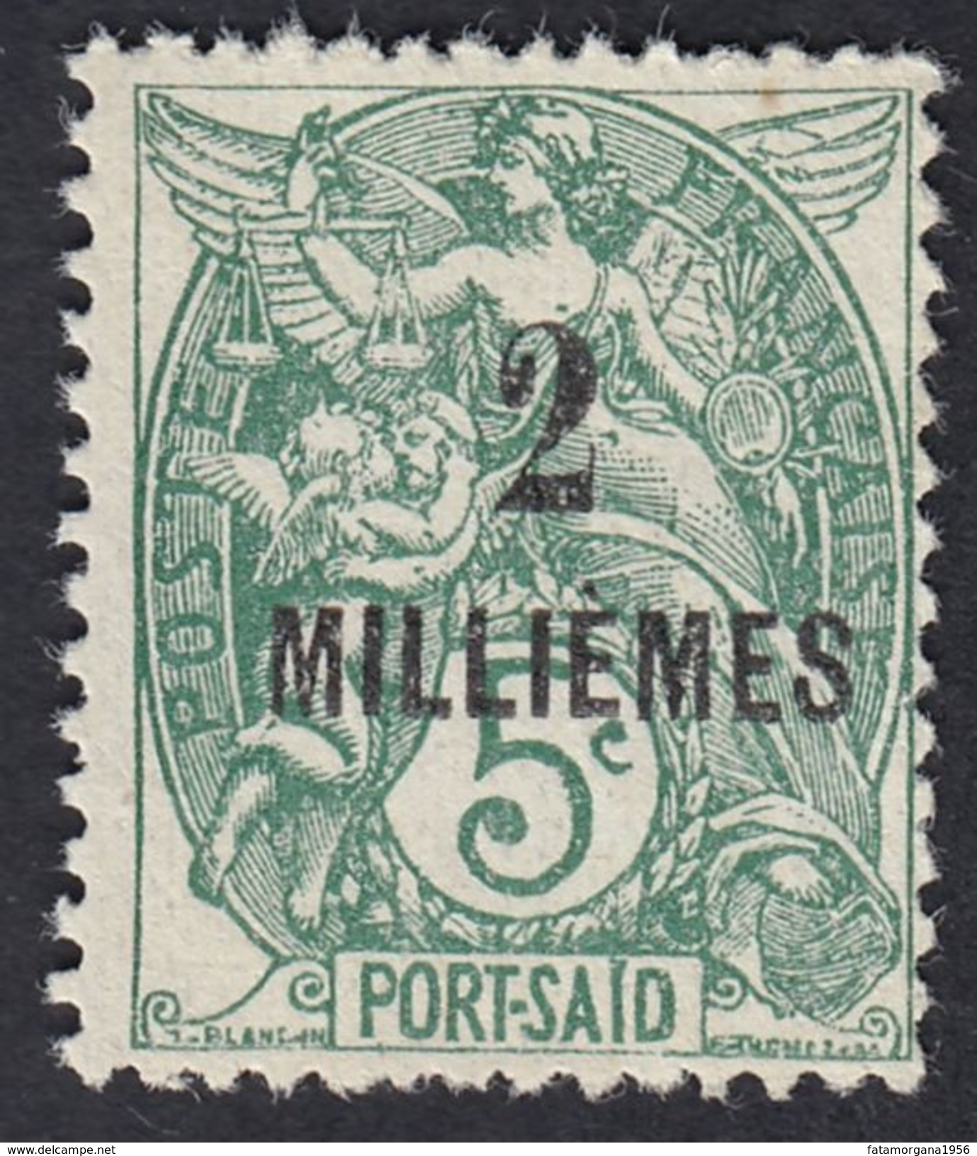 FRANCE Francia Frankreich (colonie) - Port Said - 1921/1923 - Yvert 49A, Nuovo Senza Gomma - Altri & Non Classificati