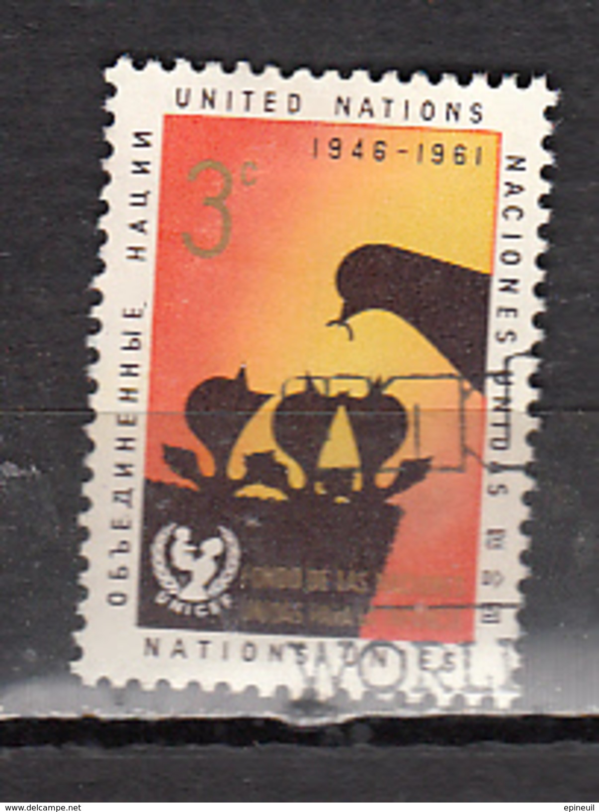 NATIONS UNIES °  YT N° 93 - Oblitérés