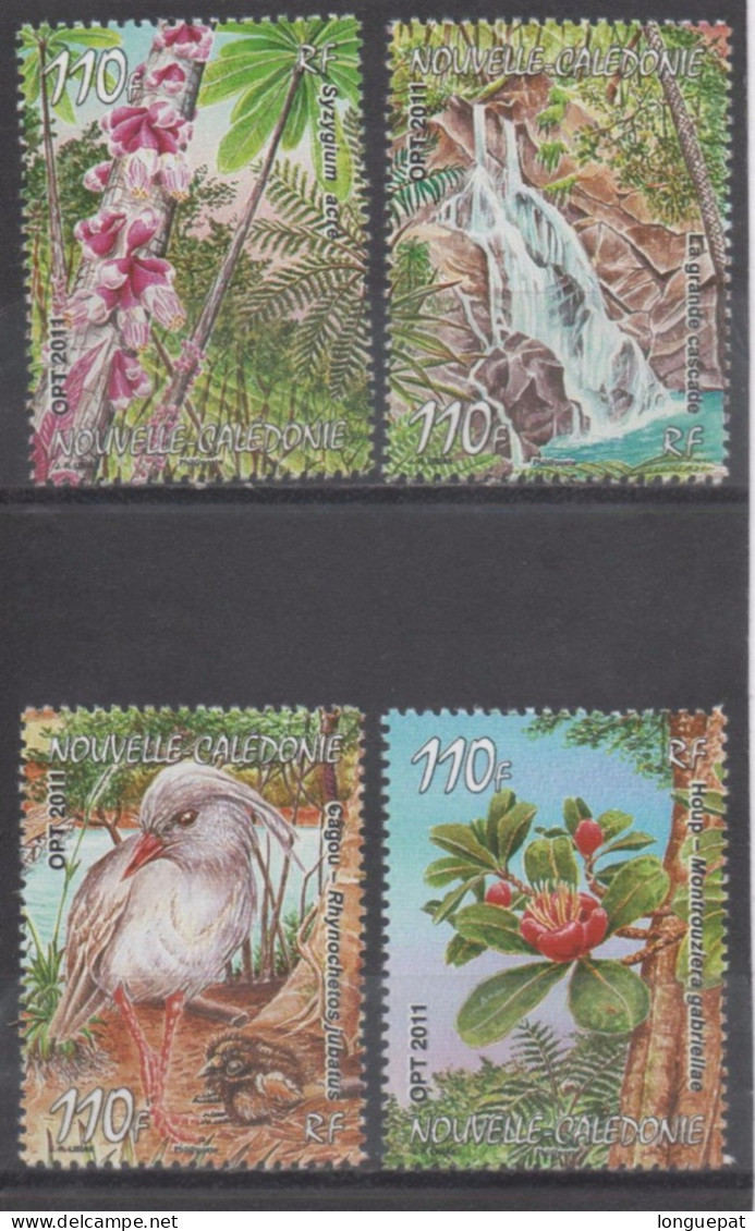 Nelle CALEDONIE -  Parc De La Rivière Bleue : Arbre (Syzygium Acre), Grande Cascade, Cagou, Flore (houp) - Unused Stamps