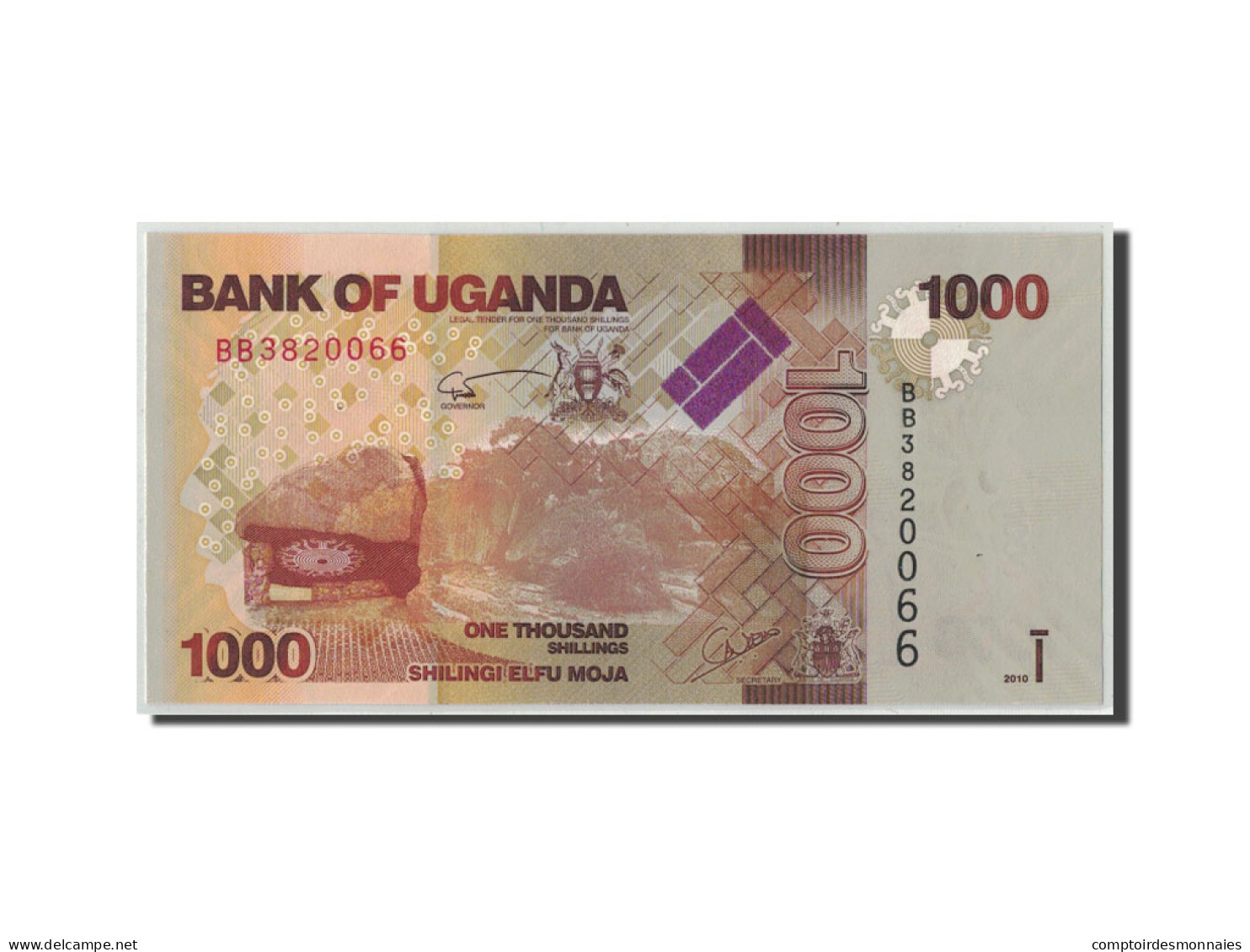 Billet, Uganda, 1000 Shillings, 2010, KM:49, NEUF - Uganda