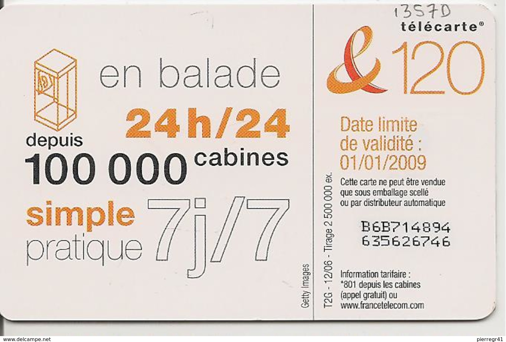 CARTE°-PUBLIC-120U-F1357D-GEM1-12/06-DANSE 3-UTILISE-TBE - 2006