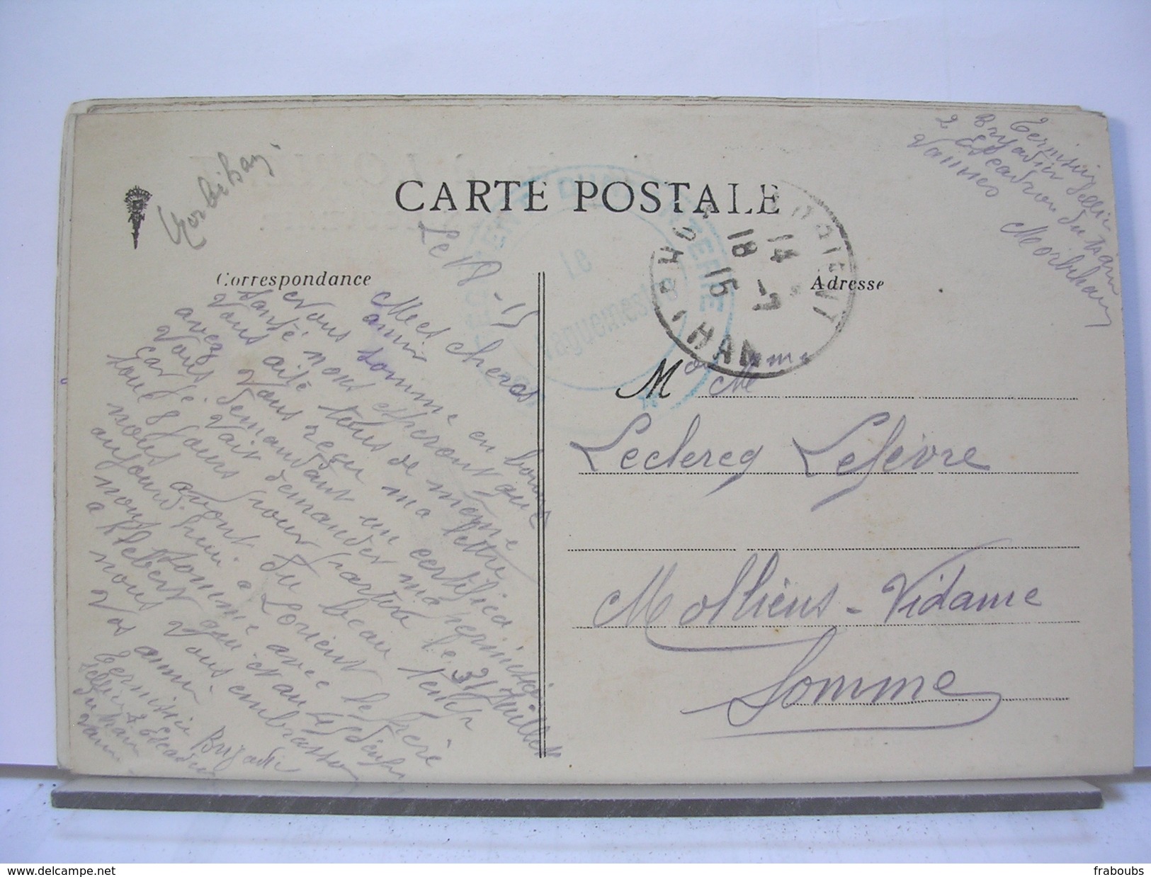 56 - J'ARRIVE A LORIENT - BON SOUVENIR - GARE AVEC TRAIN - 1915 - Lorient