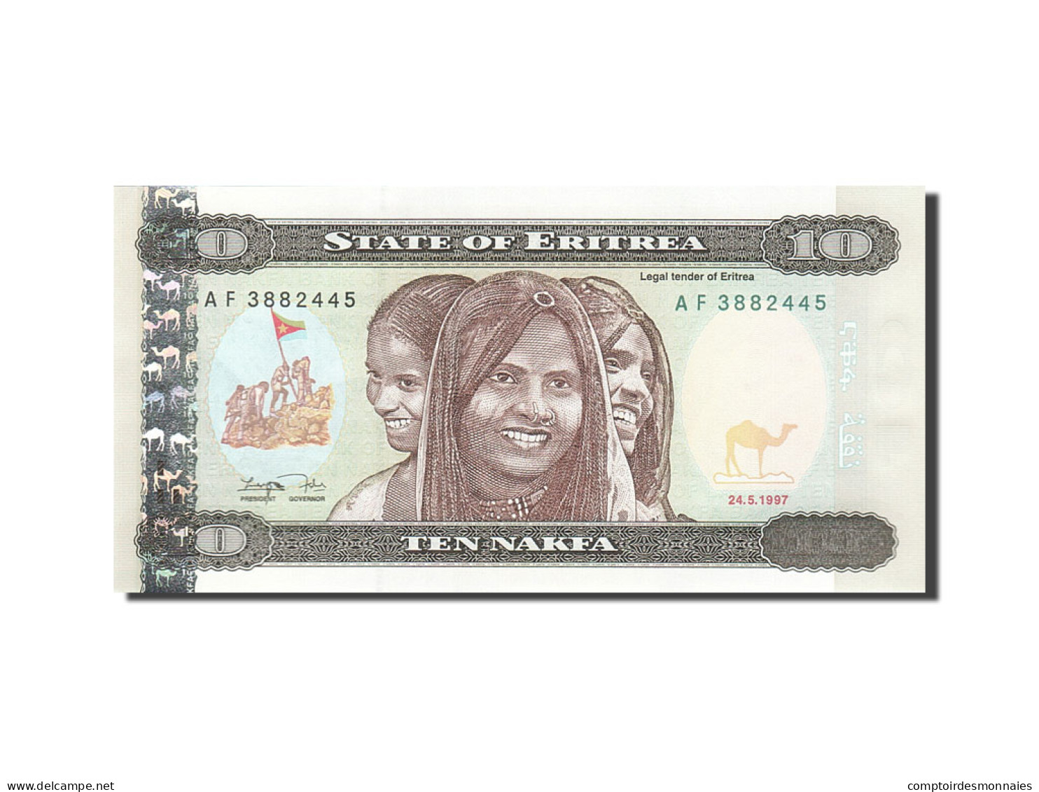 Billet, Eritrea, 10 Nakfa, 1997, 1997-05-24, KM:3, NEUF - Eritrea