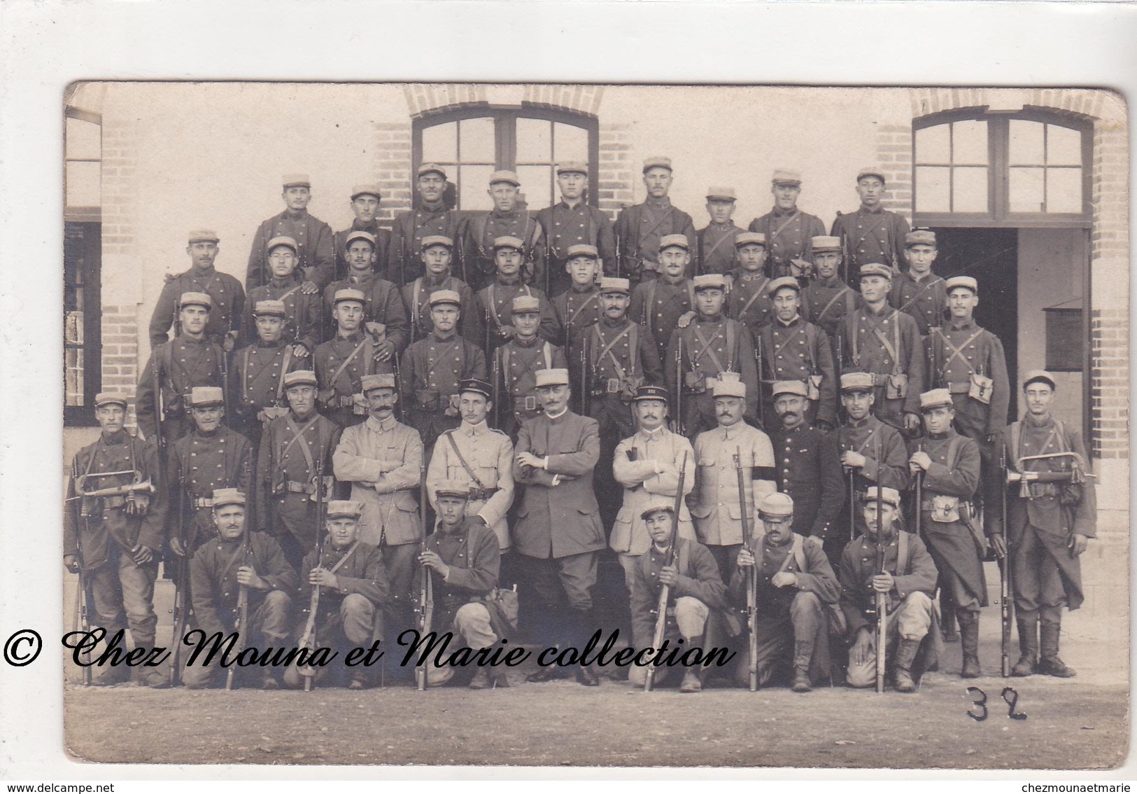 32 EME REGIMENT - CARTE PHOTO MILITAIRE - Regiments