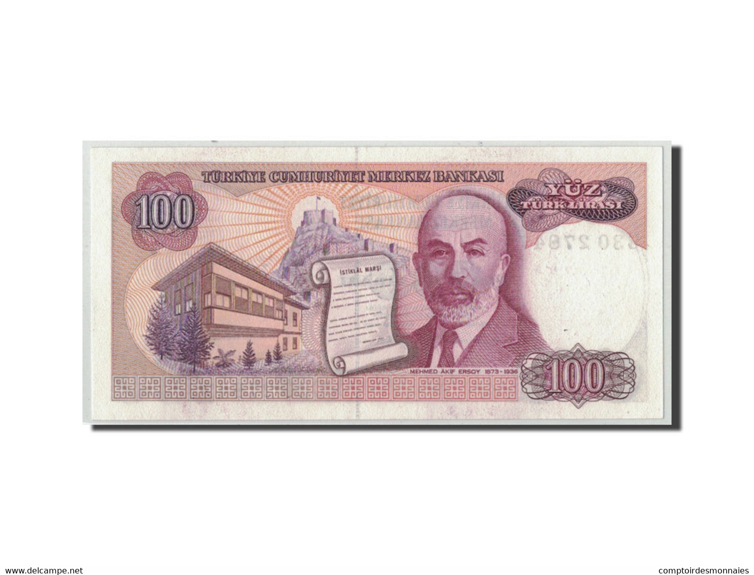 Billet, Turquie, 100 Lira, L.1970, 1970-01-14, KM:194b, NEUF - Turquie