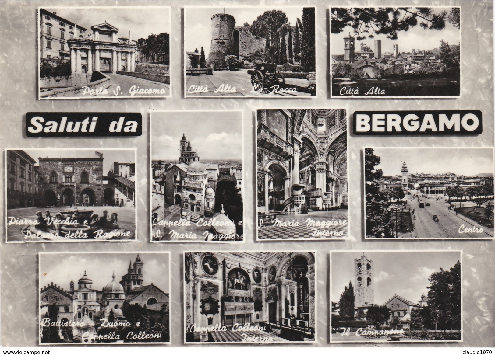 Cartolina - Postcard    -   Saluti Da  Bergamo - Bergamo