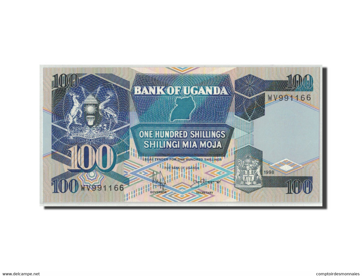 Billet, Uganda, 100 Shillings, 1998, KM:31c, NEUF - Uganda