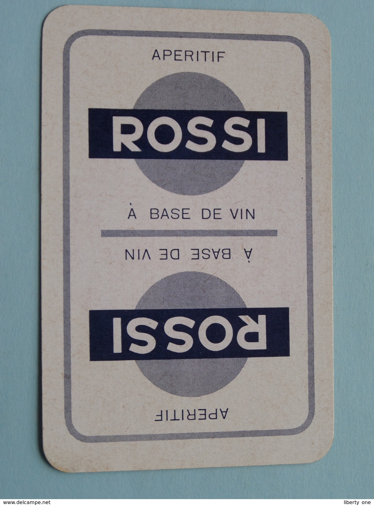 Aperitif ROSSI A Base De Vin / JOKER ( Details - Zie Foto´s Voor En Achter ) !! - Cartes à Jouer Classiques