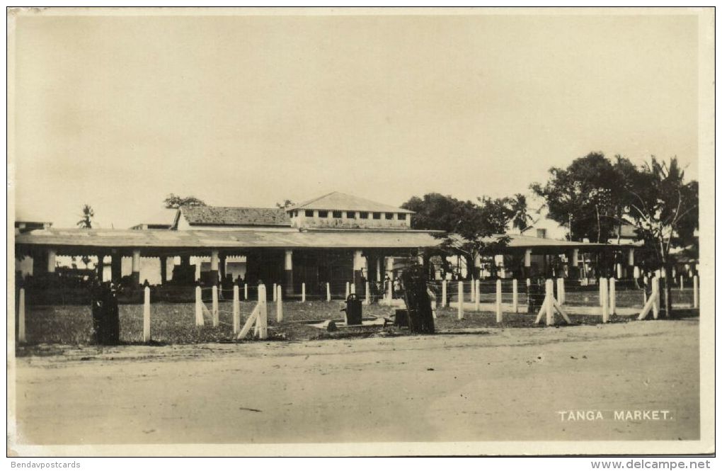 Tanzania, TANGA, Market Place (1930s) RPPC - Tanzania